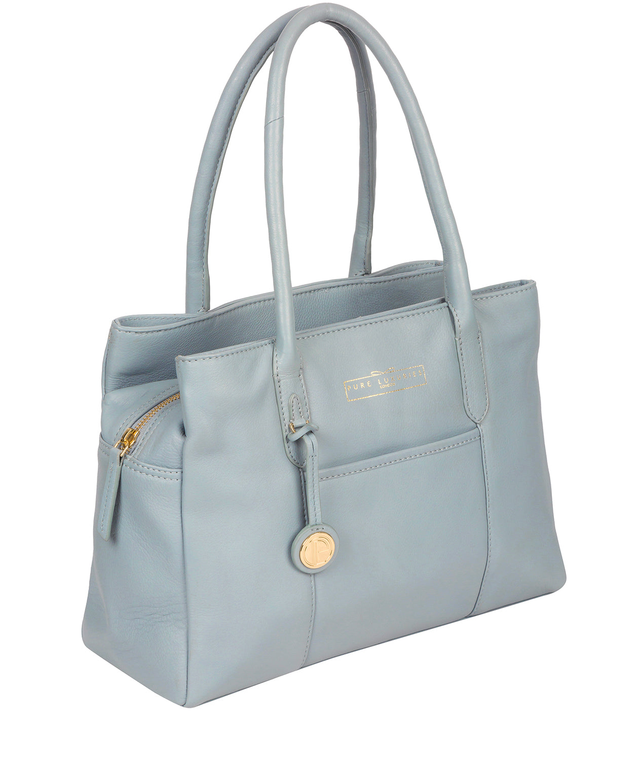 'Chatham' Cashmere Blue Leather Handbag