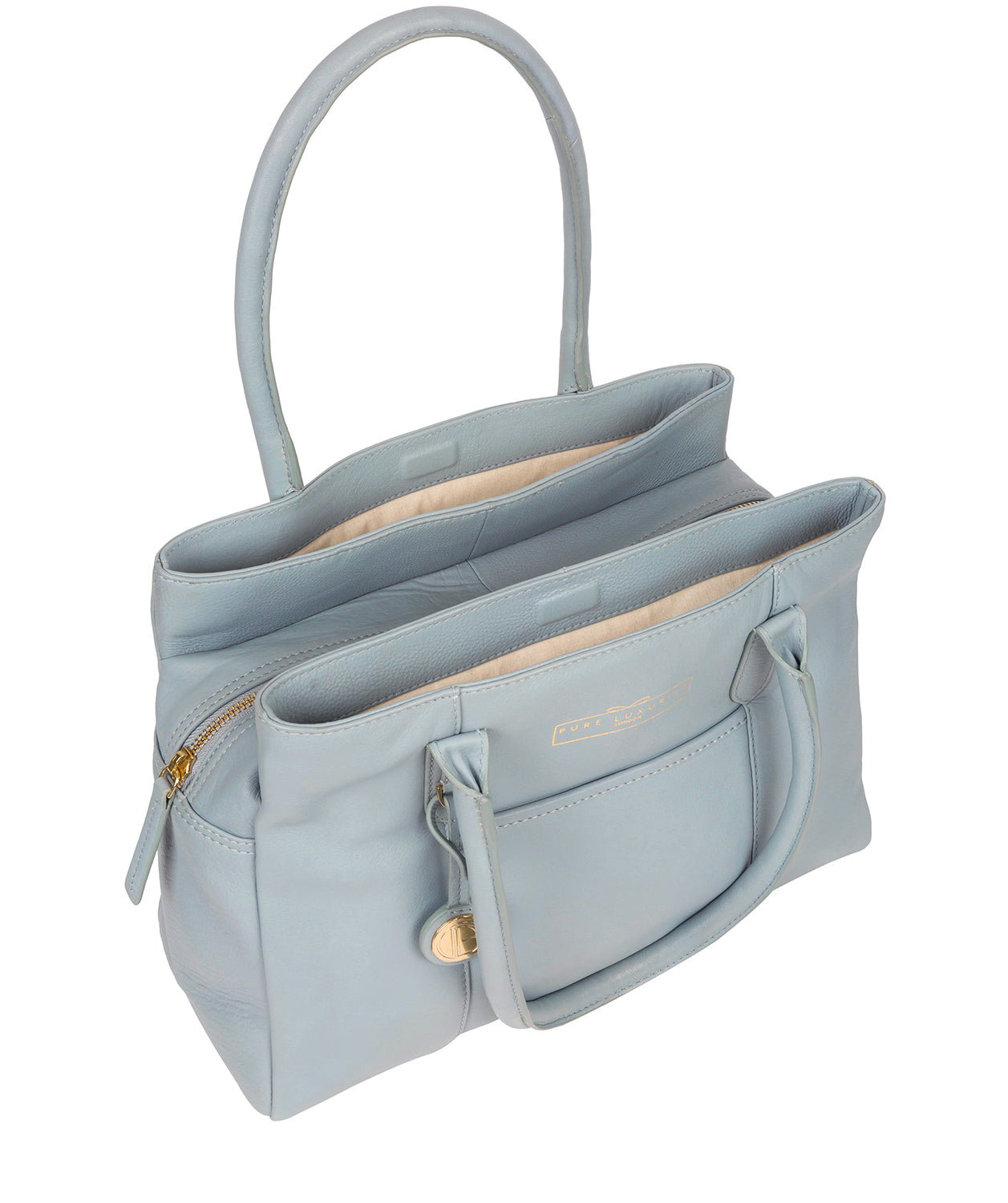 'Chatham' Cashmere Blue Leather Handbag