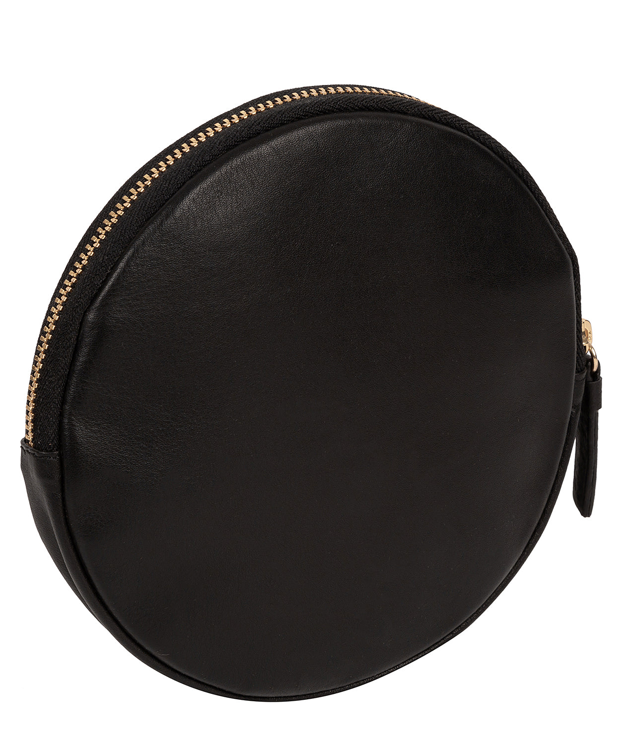 'Oakwood' Black Leather Coin Purse