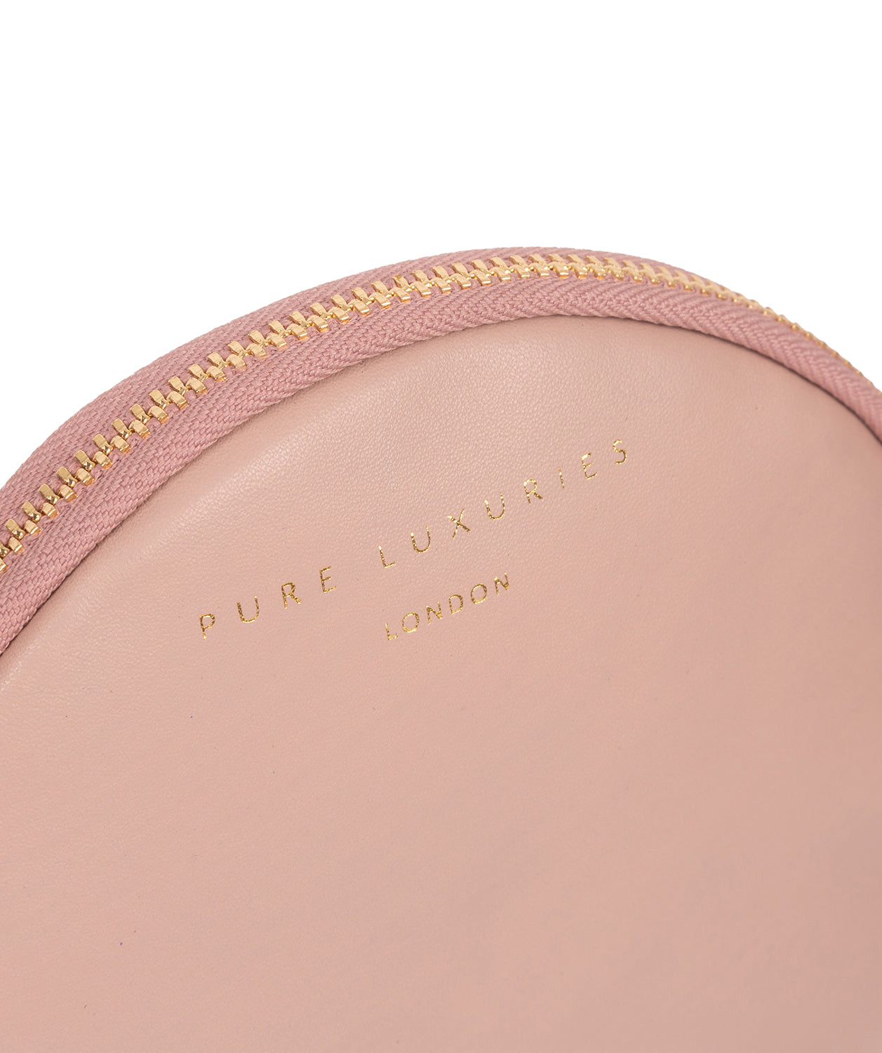 'Oakwood' Blush Pink Leather Coin Purse