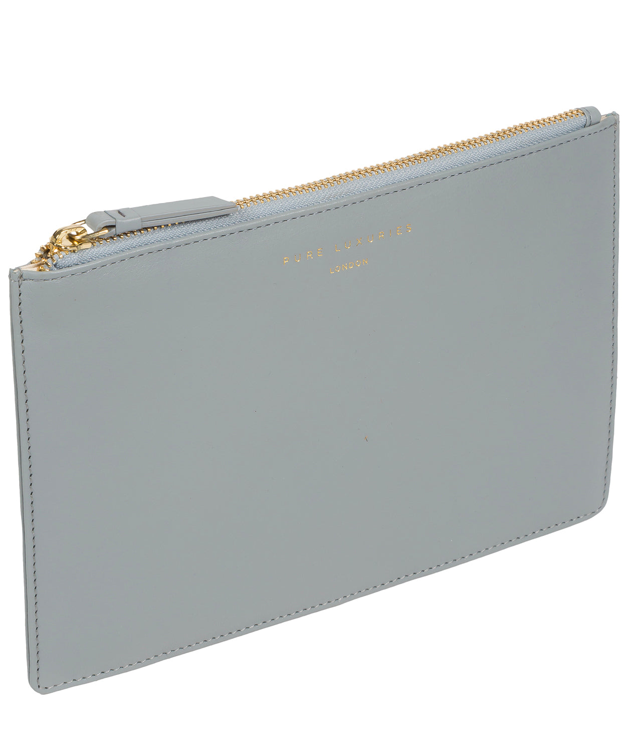 'Osterly' Cashmere Blue Leather Pouch