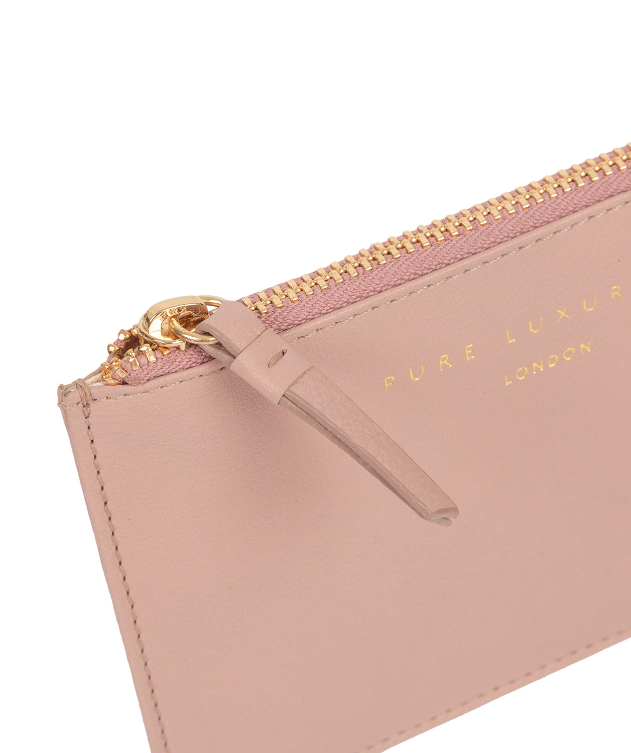 'Pinner' Blush Pink Leather Coin Purse