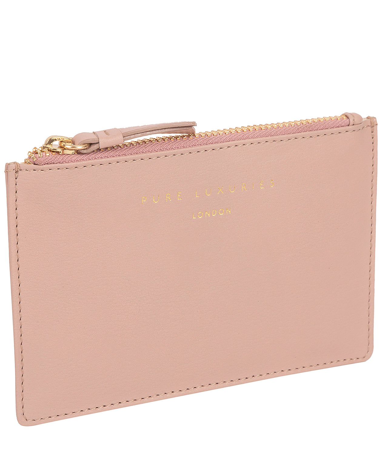 'Pinner' Blush Pink Leather Coin Purse