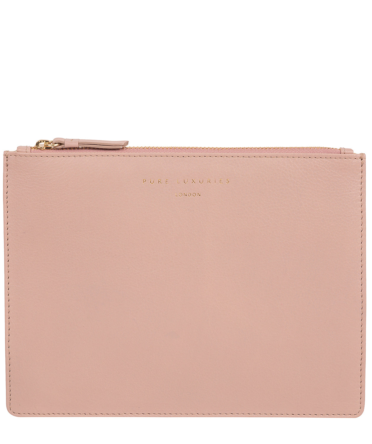 'Tadlow' Blush Pink Leather Pouch