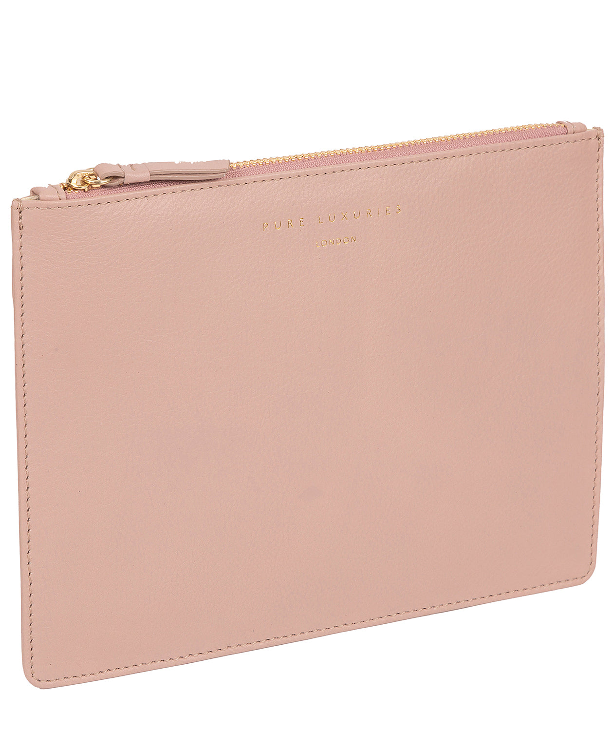 'Tadlow' Blush Pink Leather Pouch