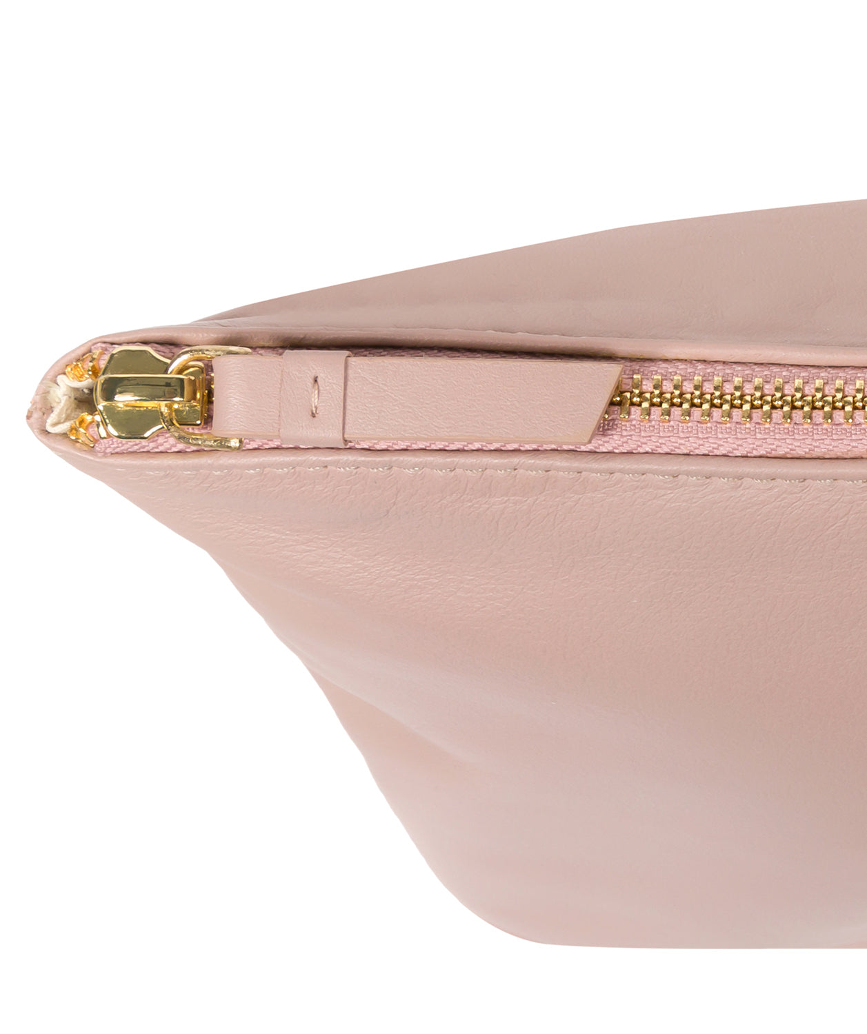 'Ealing' Blush Pink Leather Make-Up Bag