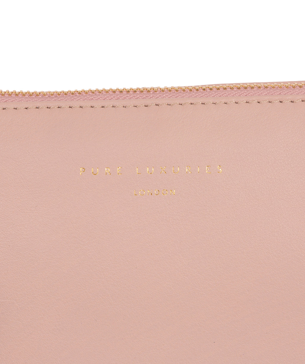Pink Leather Make-up Bag 'Ealing' by Pure Luxuries – Pure Luxuries London