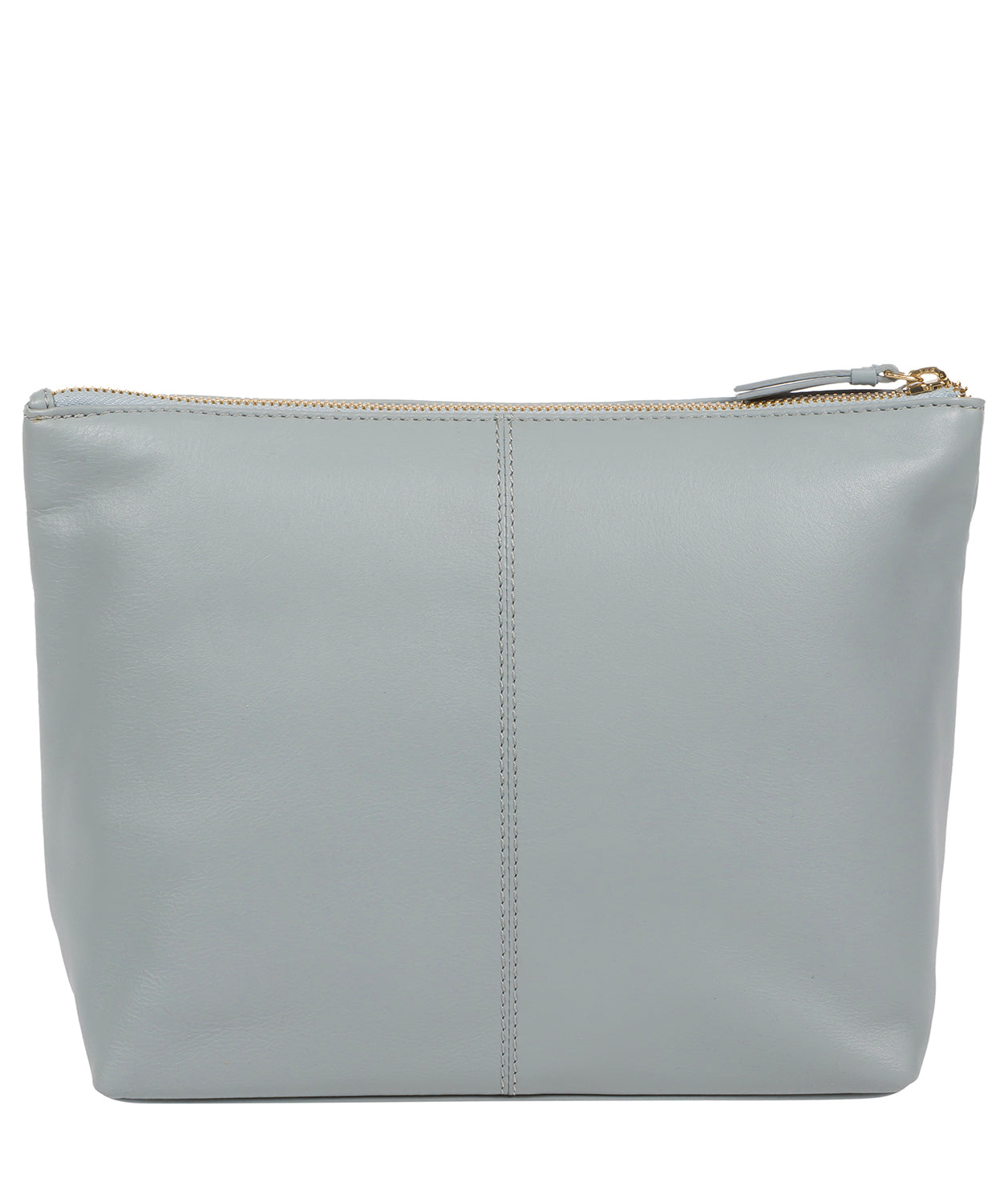 'Ealing' Cashmere Blue Leather Make-Up Bag