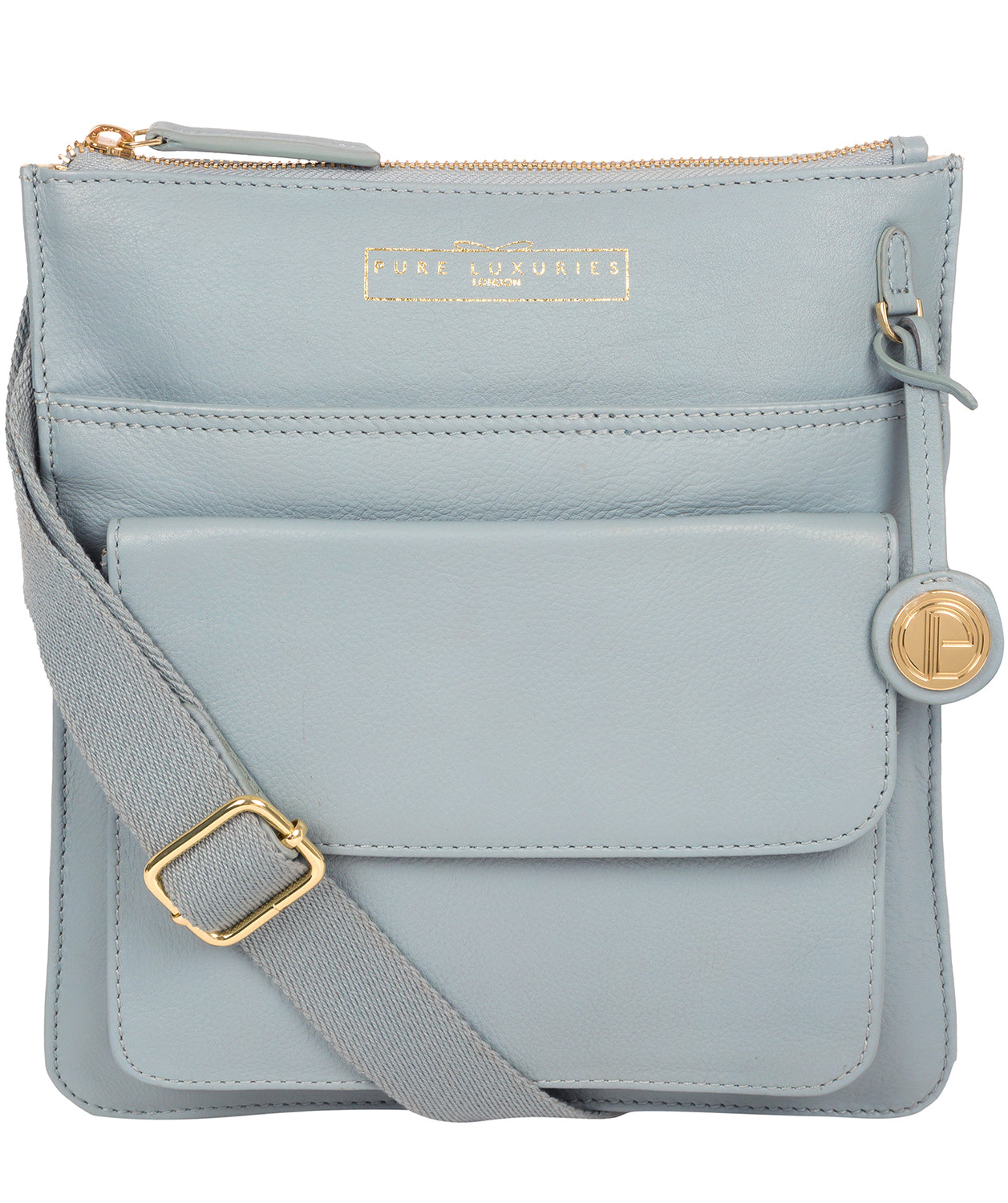 'Langley' Cashmere Blue Leather Cross Body Bag