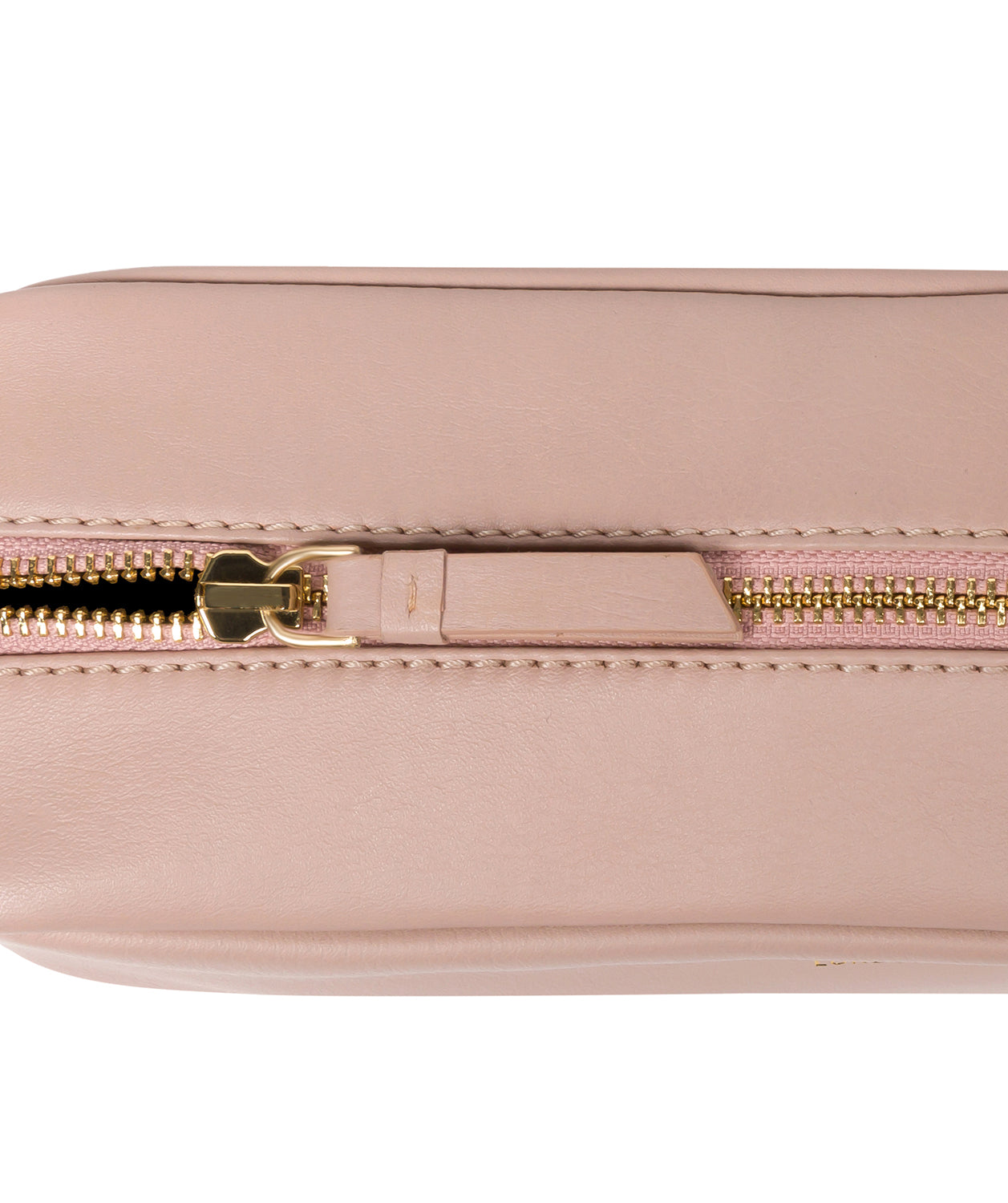 'Highgate' Blush Pink Leather Make-Up Bag