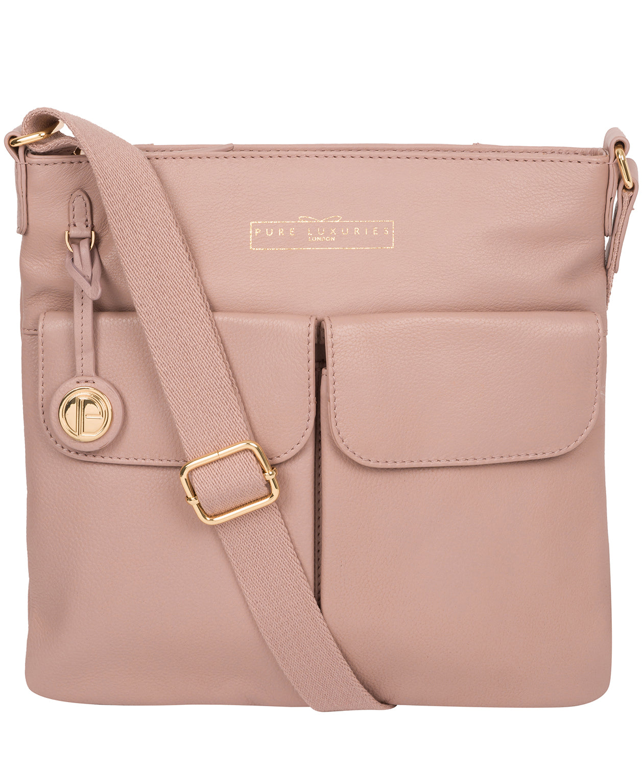 'Soames' Blush Pink Leather Cross Body Bag