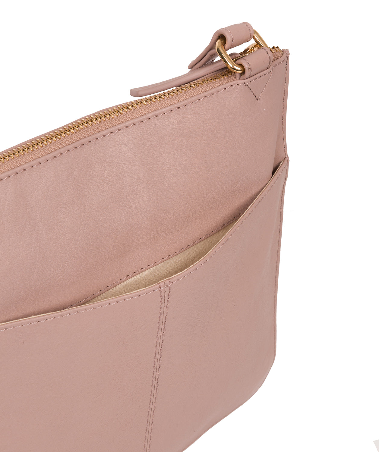 'Kenley' Blush Pink Leather Cross Body Bag