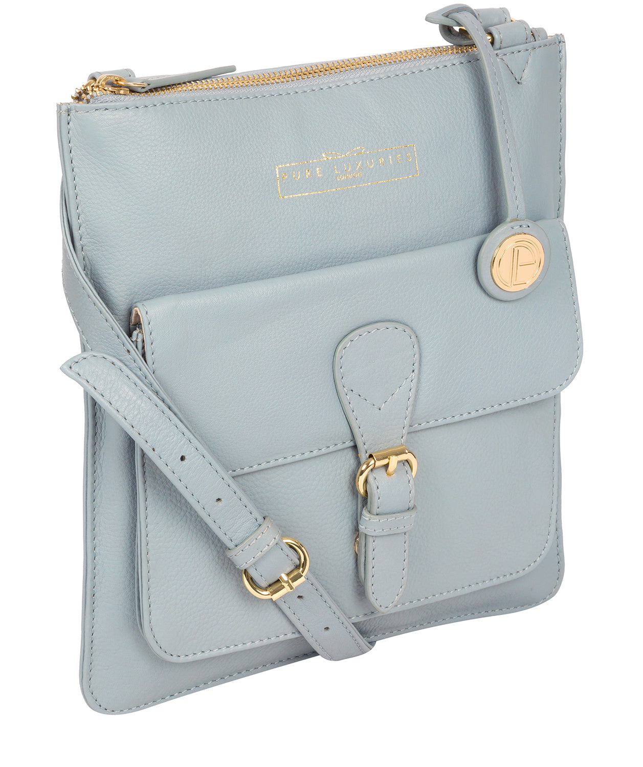 'Kenley' Cashmere Blue Leather Cross Body Bag