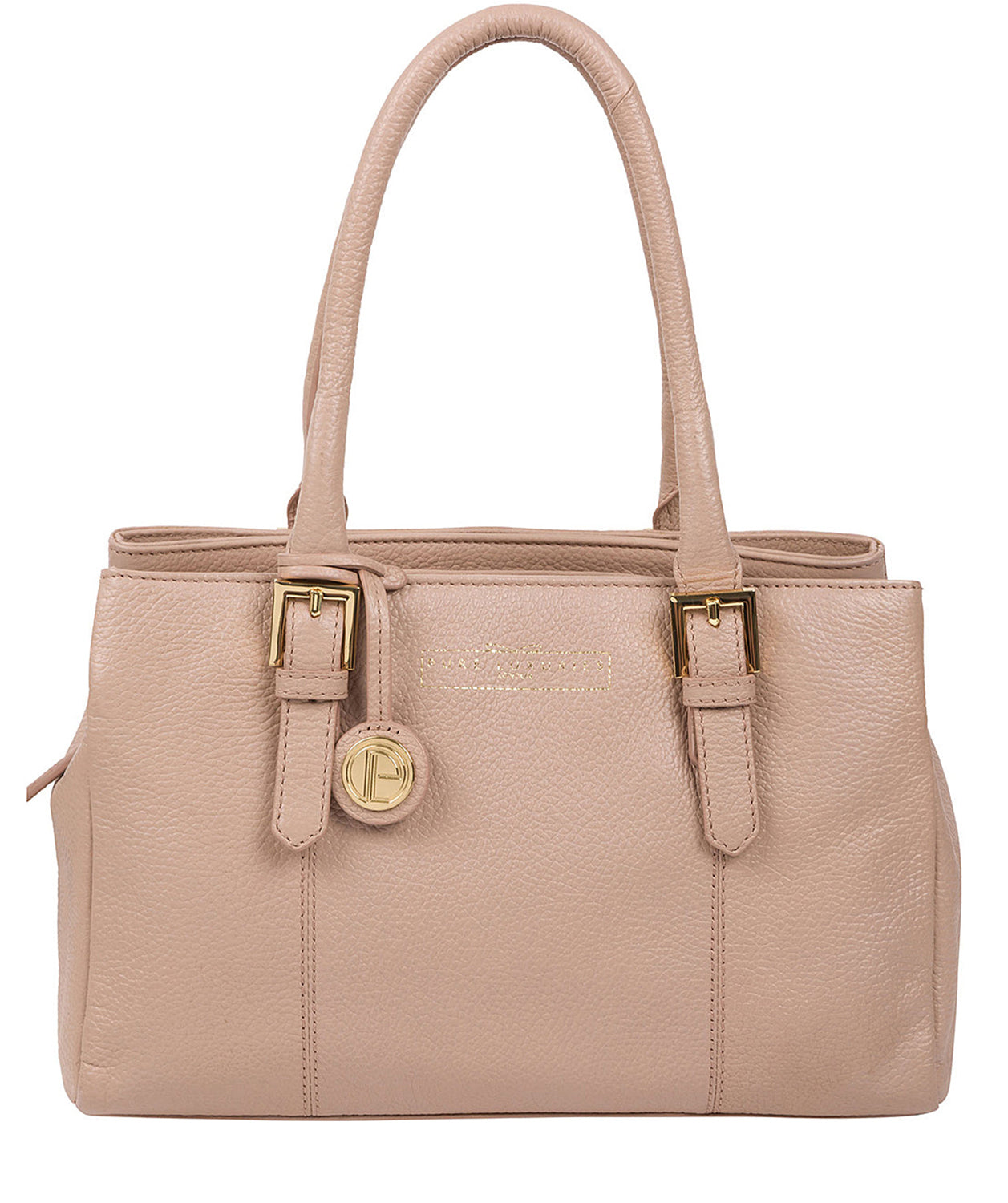 'Astley' Blush Pink Leather Handbag