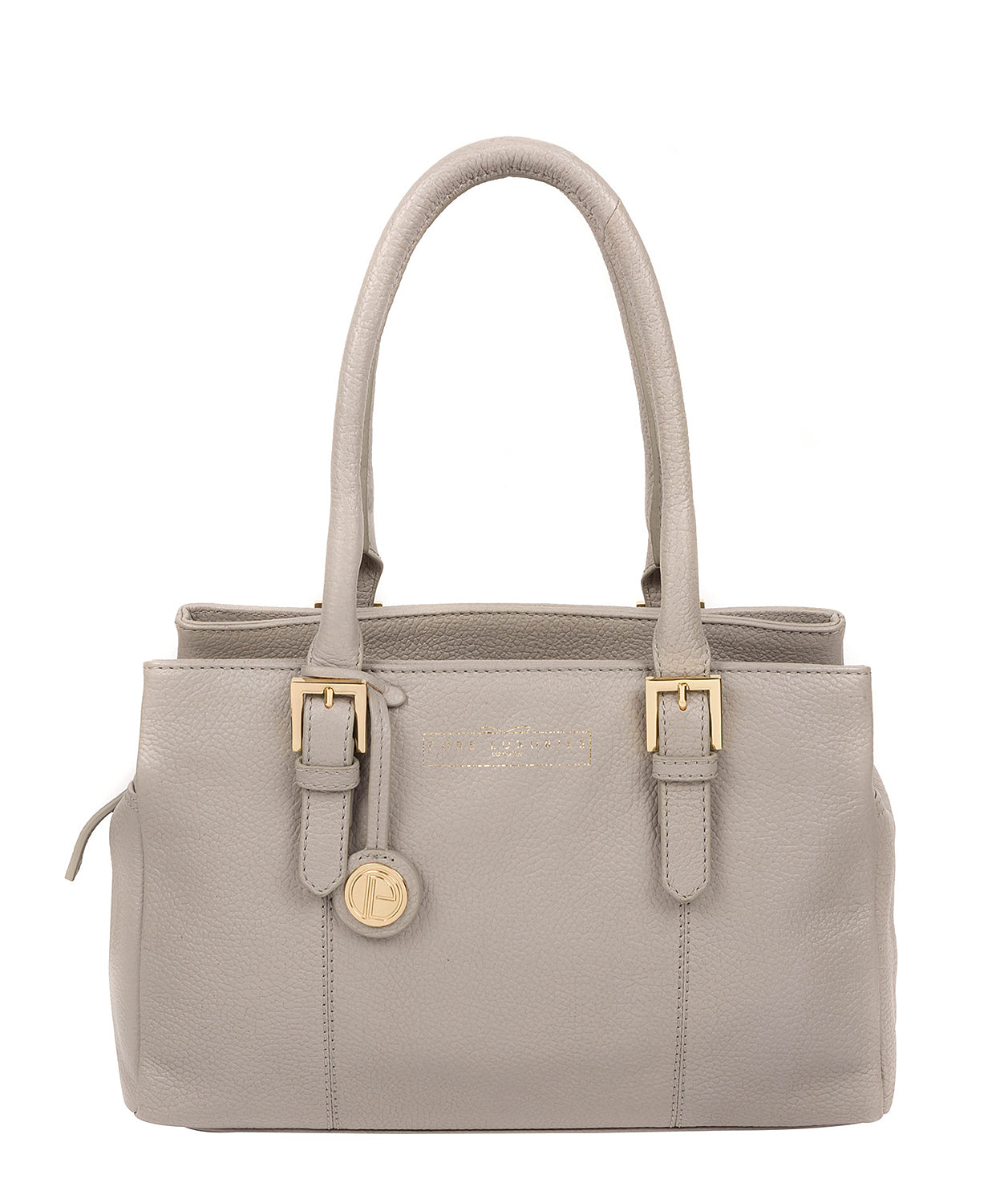 'Astley' Grey Leather Handbag