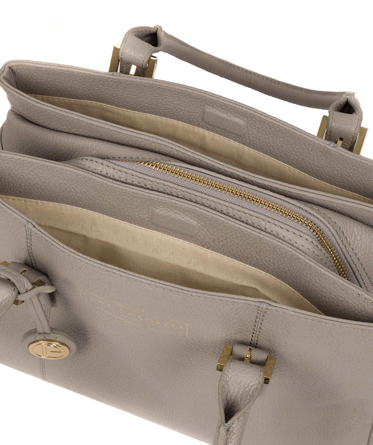 'Astley' Grey Leather Handbag