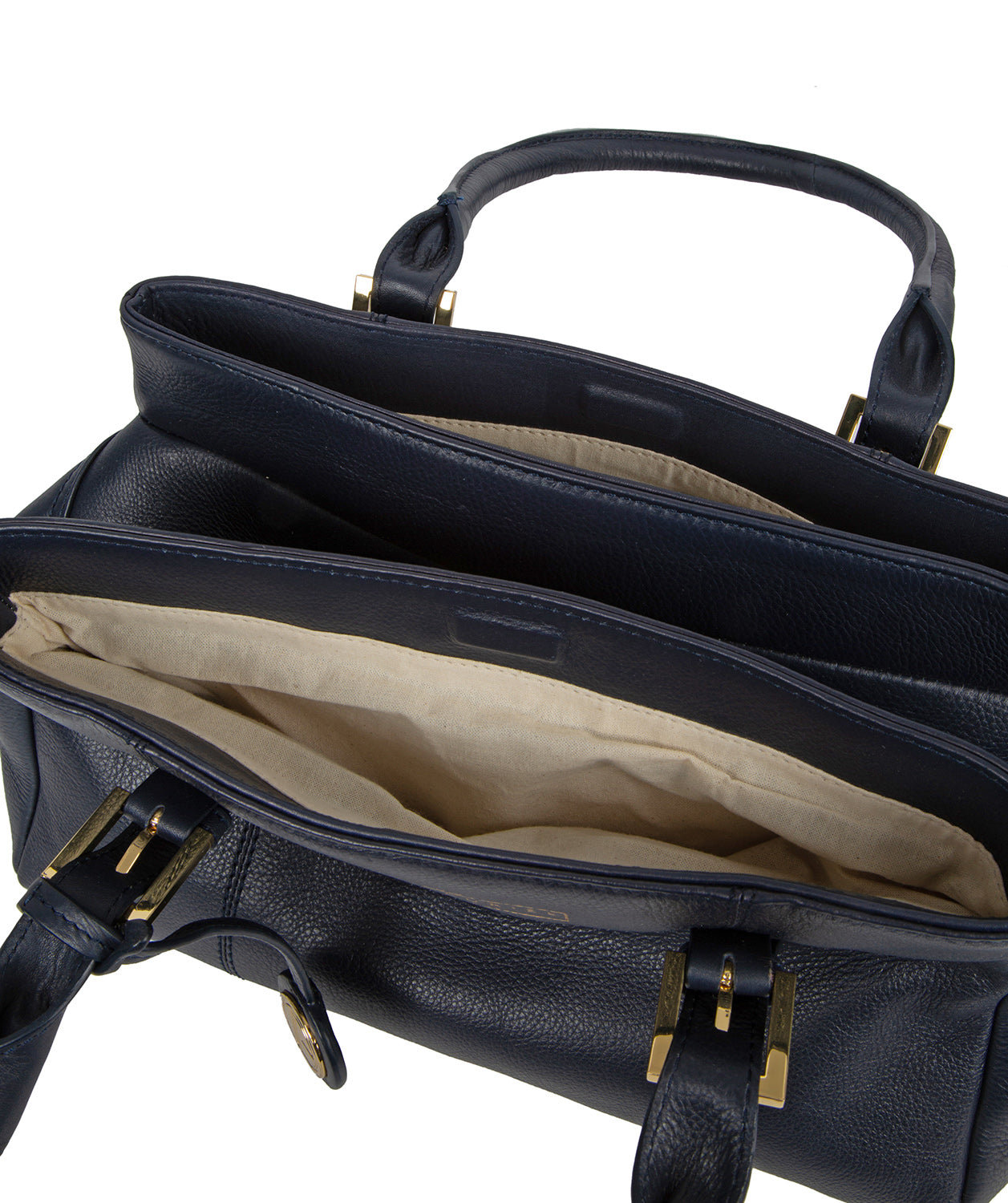 'Astley' Navy Leather Handbag