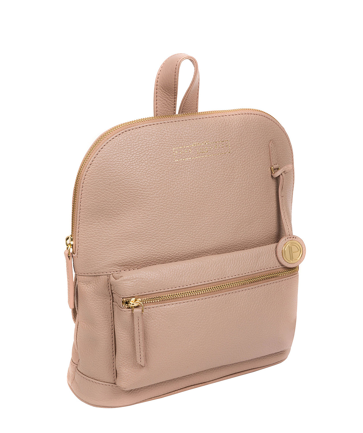 'Kinsely' Blush Pink Leather Backpack