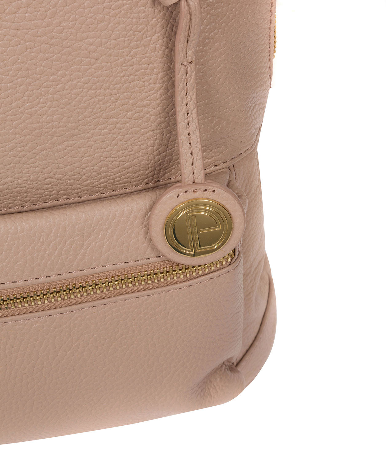 'Kinsely' Blush Pink Leather Backpack