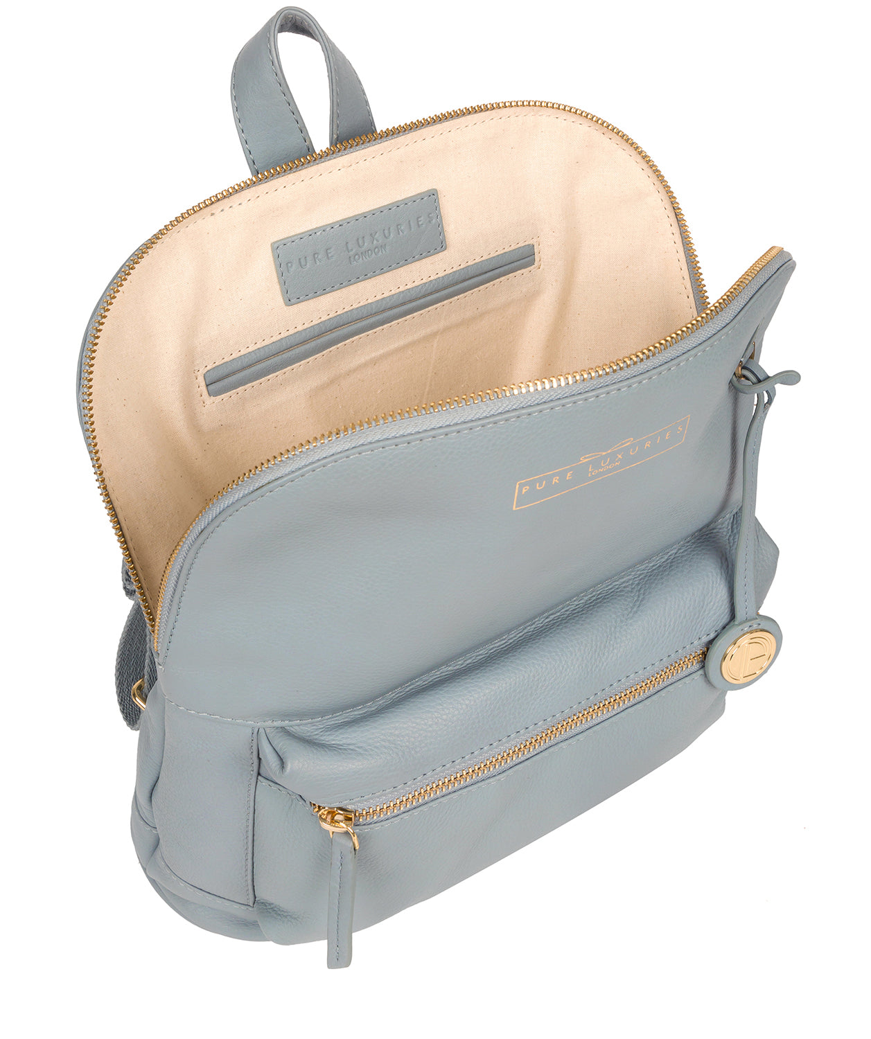 'Kinsely' Cashmere Blue Leather Backpack