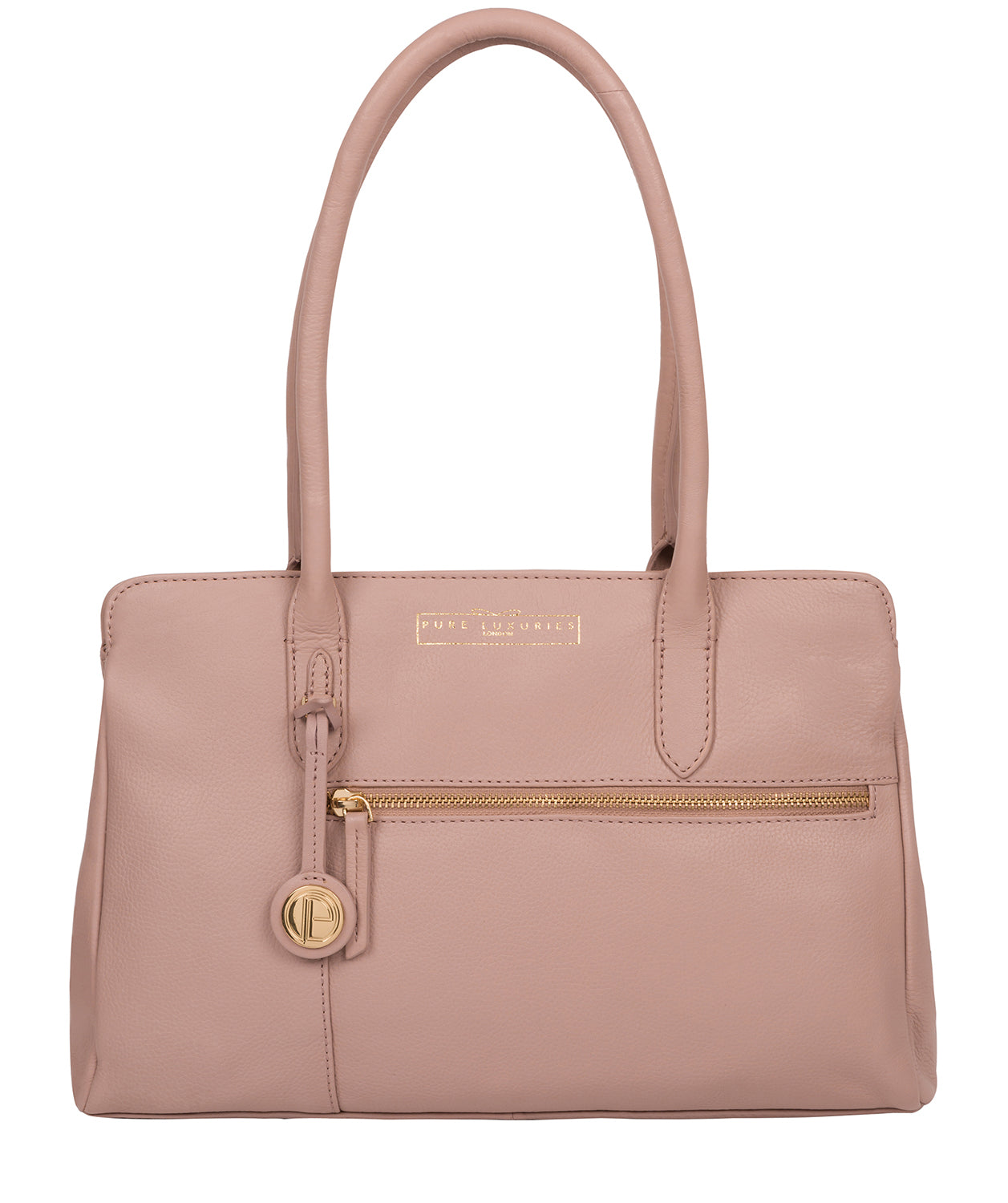 'Darby' Blush Pink Leather Handbag