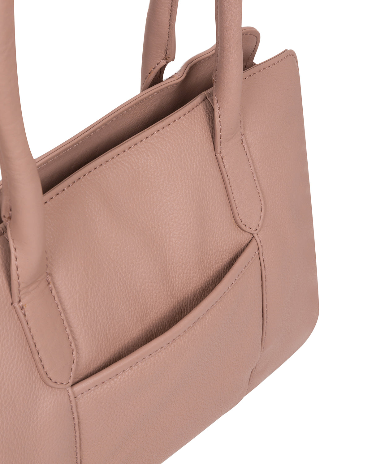 'Darby' Blush Pink Leather Handbag