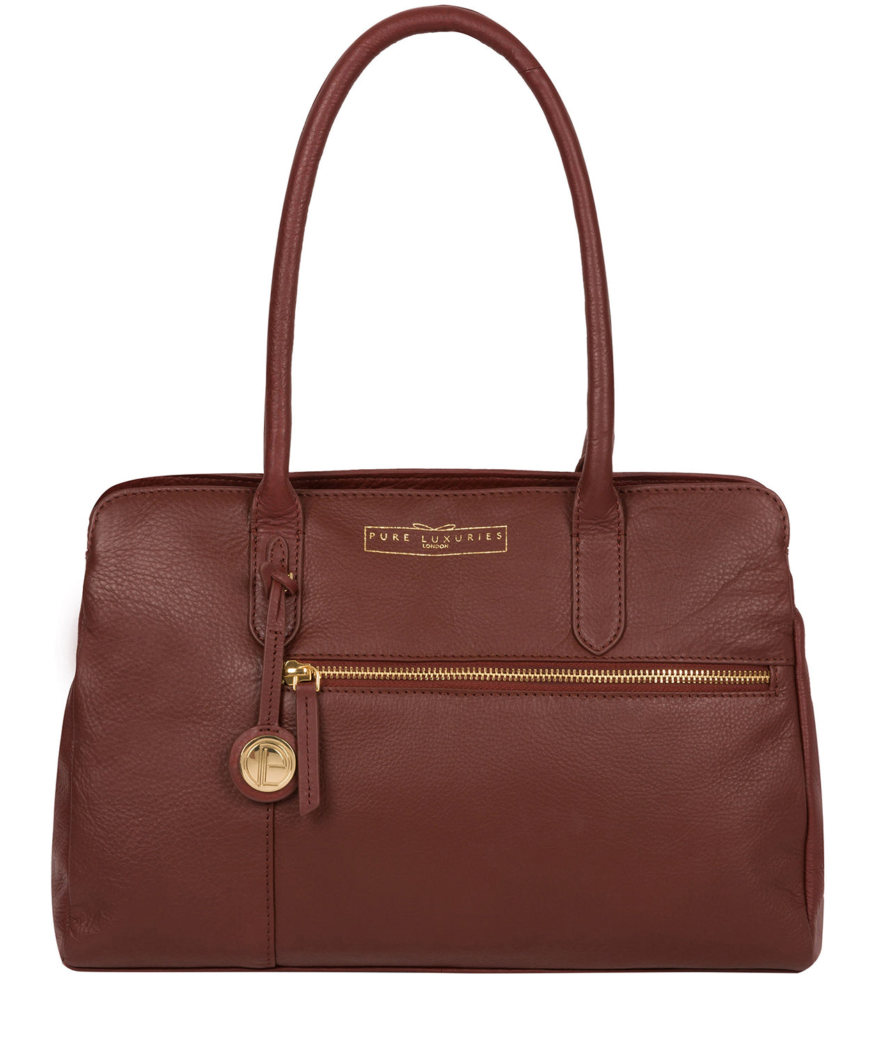 'Darby' Chestnut Leather Handbag