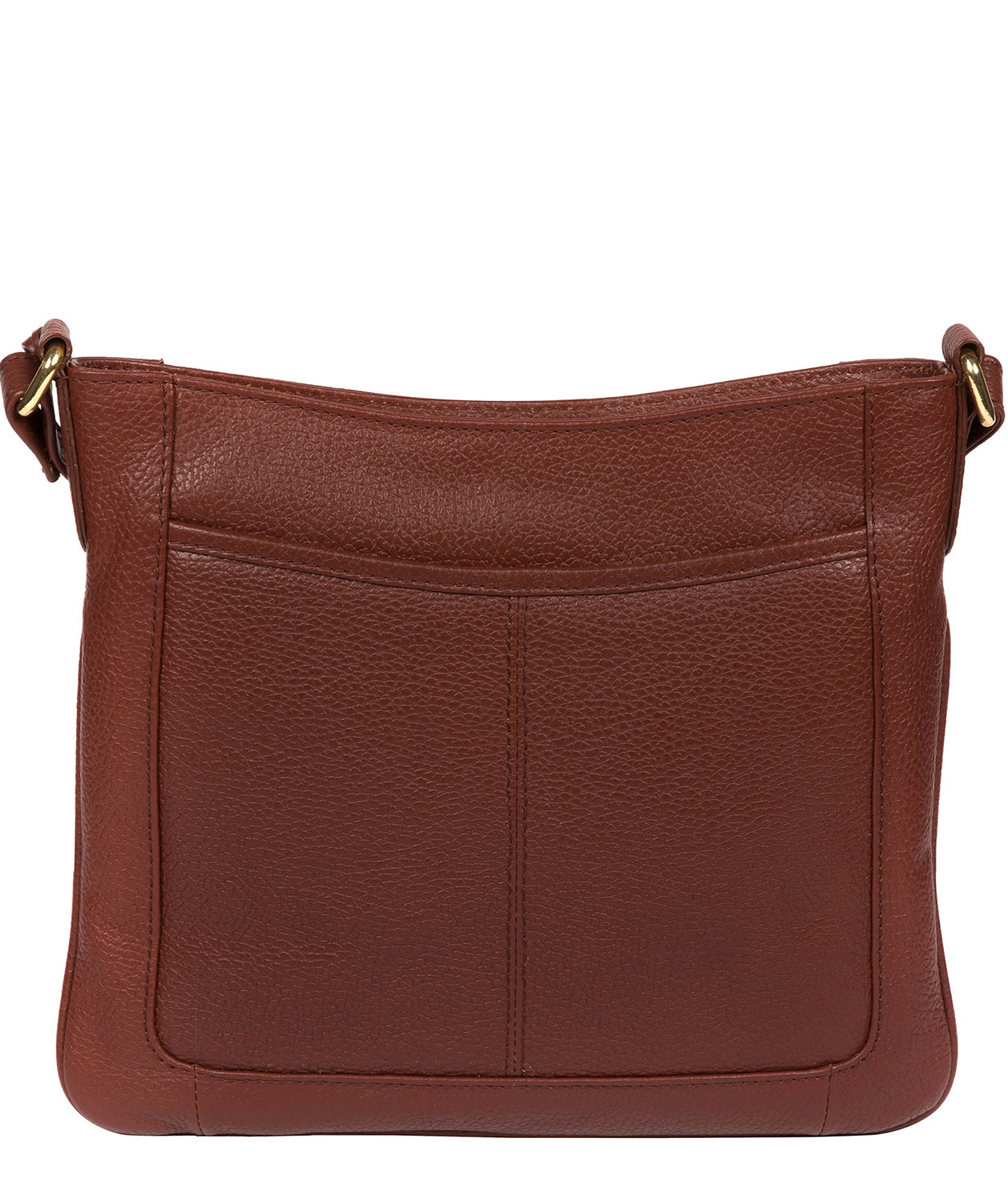 'Lewes' Chestnut Leather Cross Body Bag