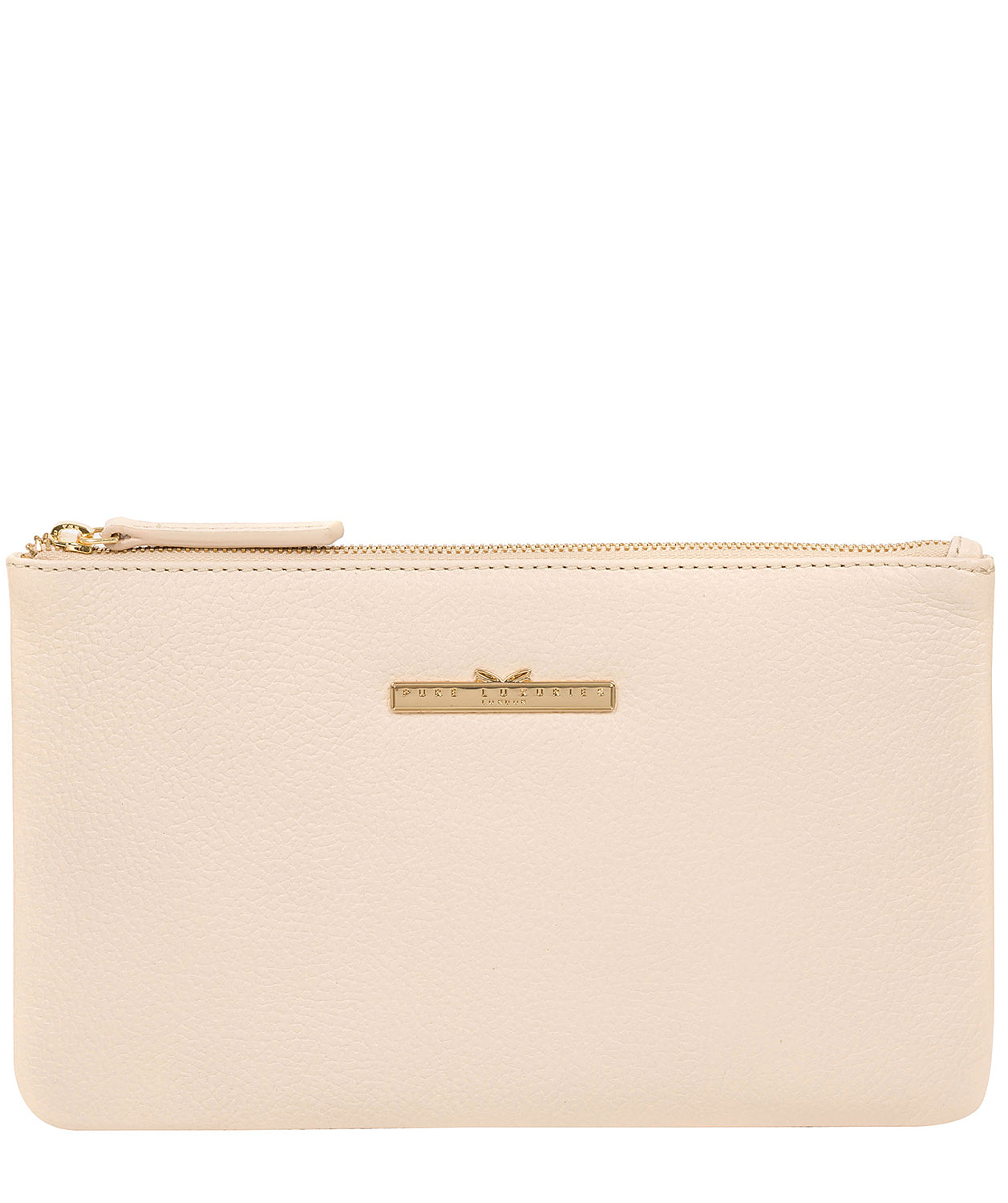 White Leather Clutch Bag 'Arlesey' by Pure Luxuries – Pure Luxuries London