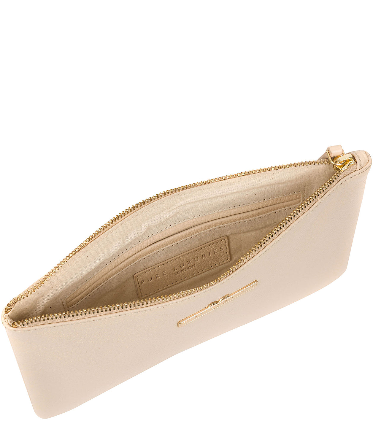 'Arlesey' Frappe Leather Clutch Bag