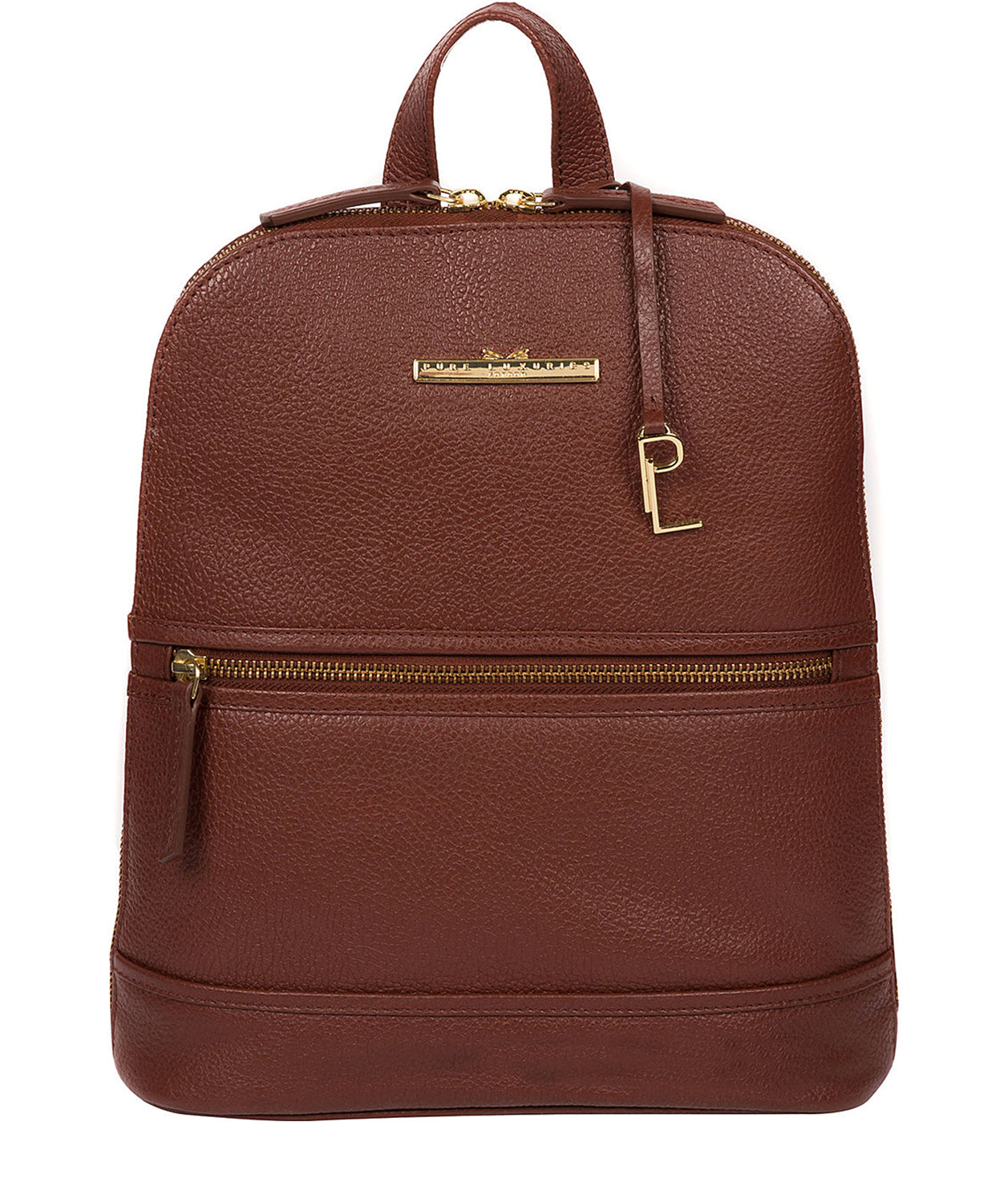 'Elland' Chestnut Leather Backpack