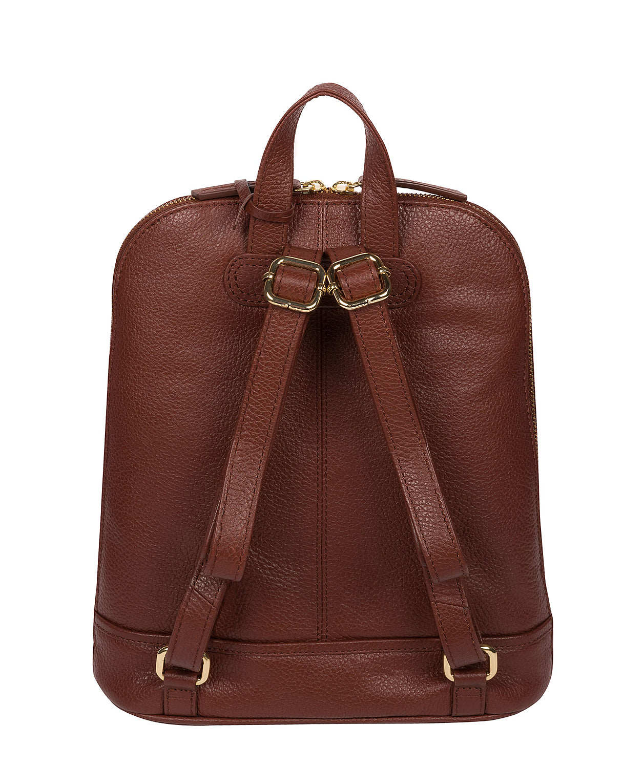 'Elland' Chestnut Leather Backpack