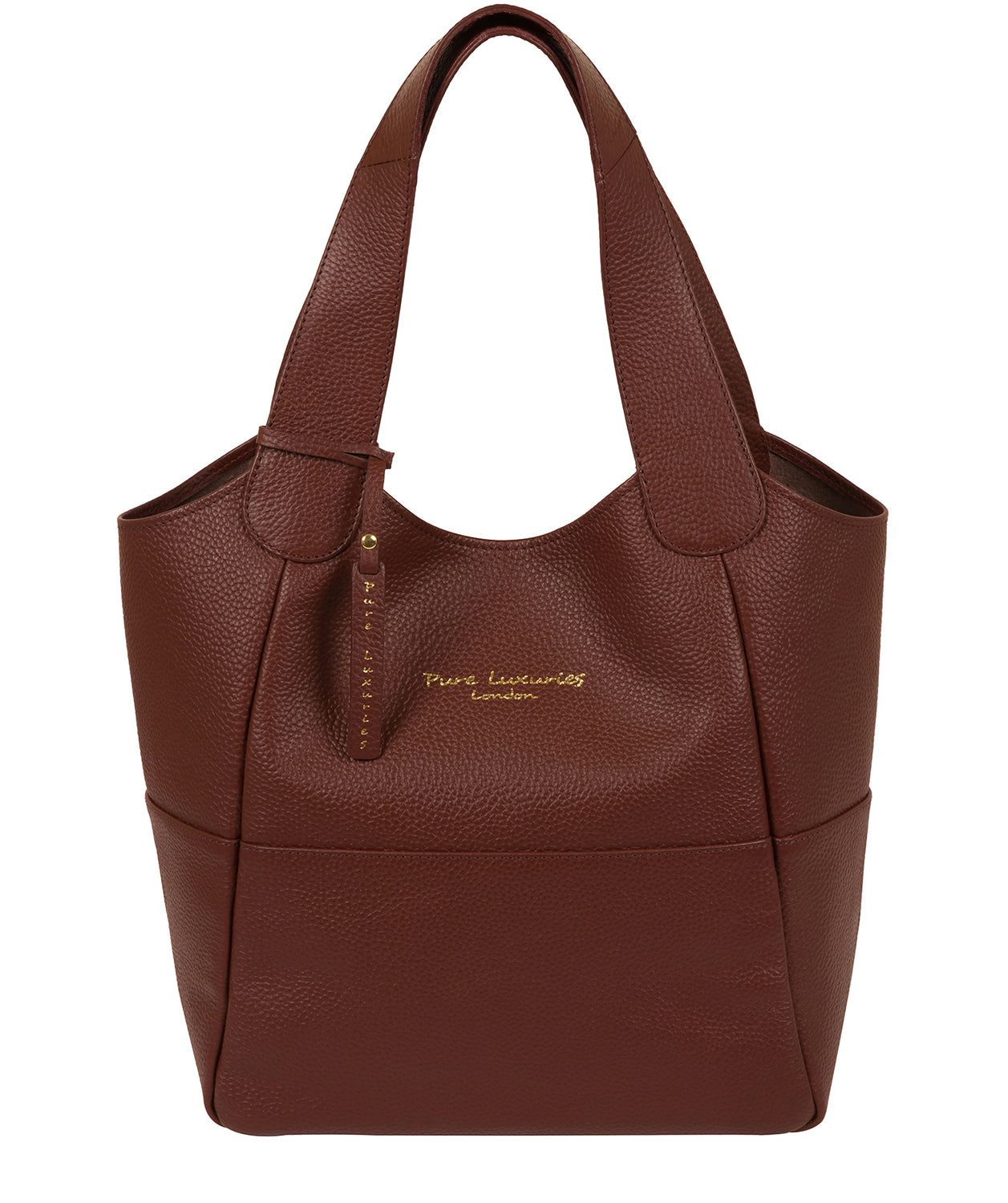 'Freer' Cognac Leather Tote Bag