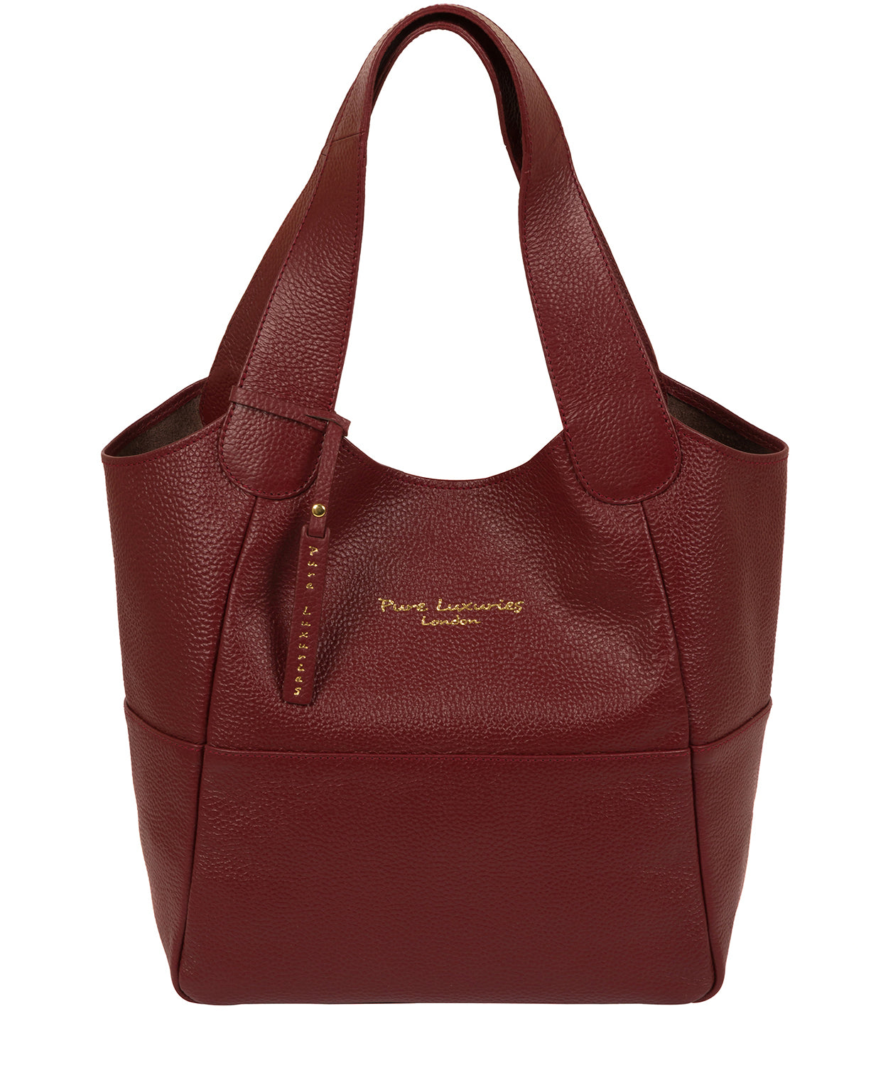 'Freer' Red Leather Tote Bag image 1