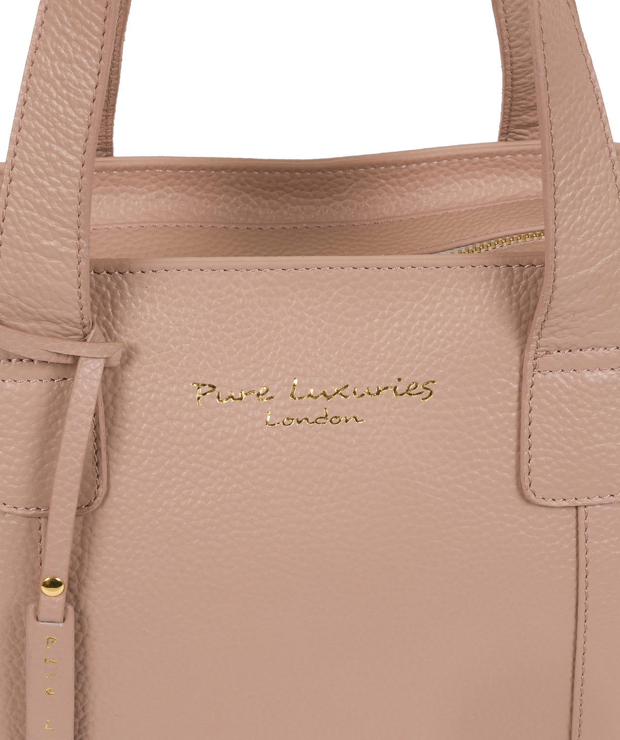 'Alexandra' Blush Pink Leather Handbag