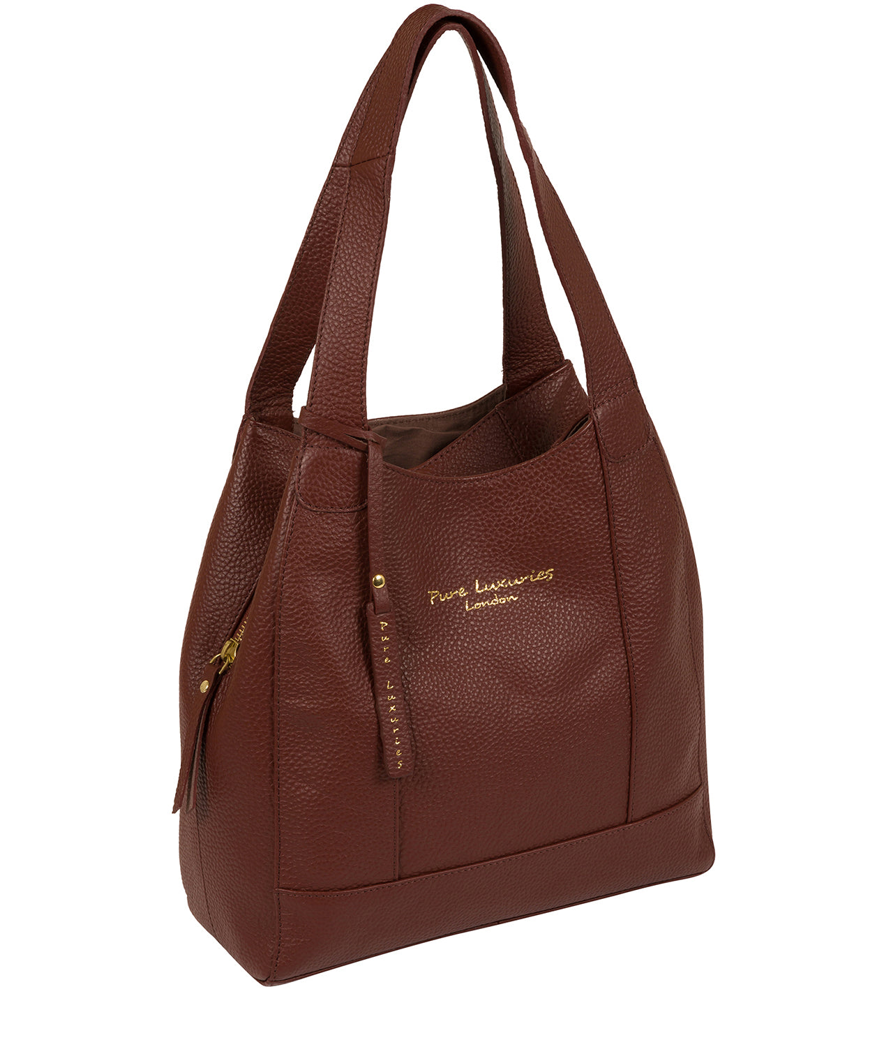 'Colette' Cognac Leather Handbag image 5