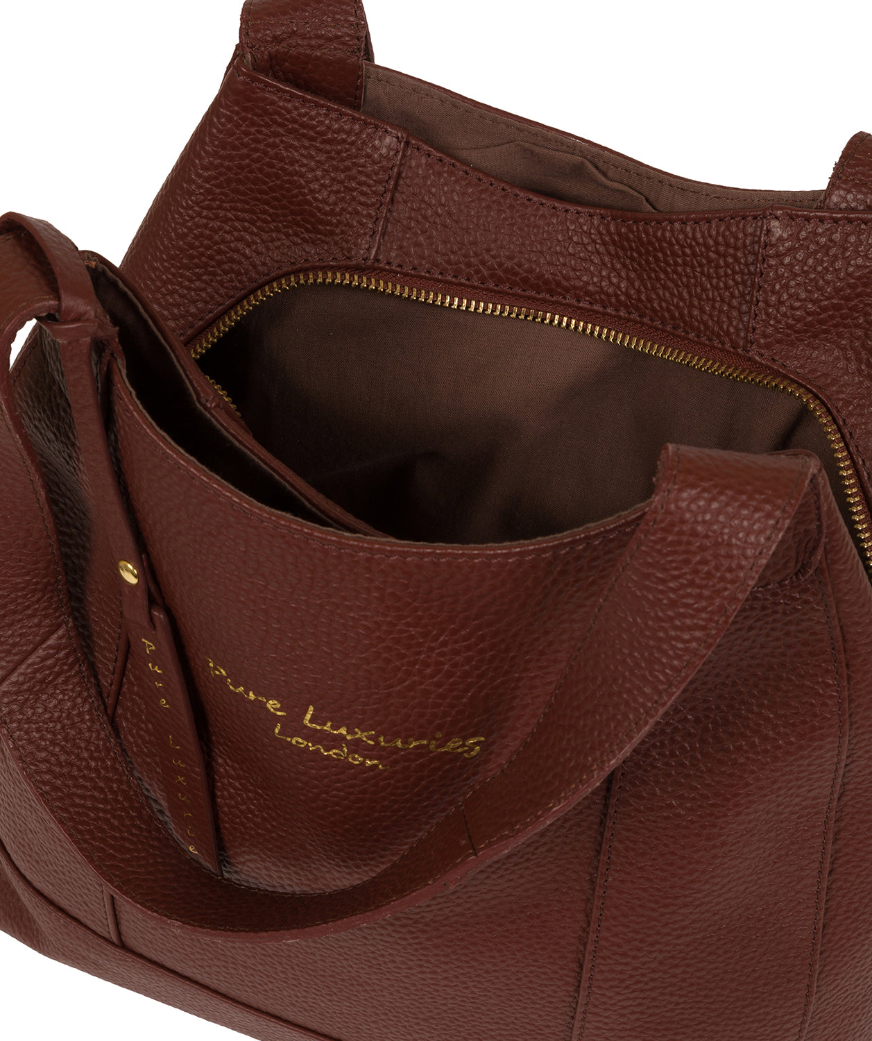 'Colette' Cognac Leather Handbag