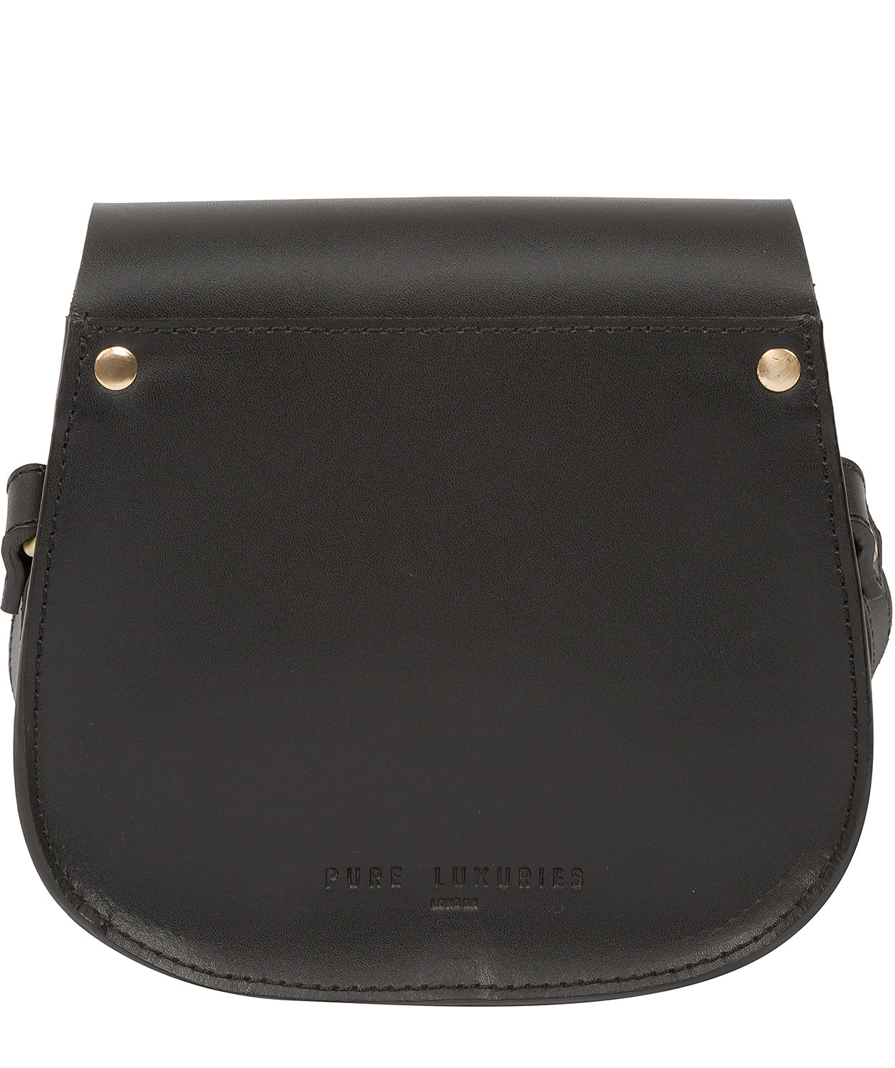 'Torver' Black Leather Cross Body Bag