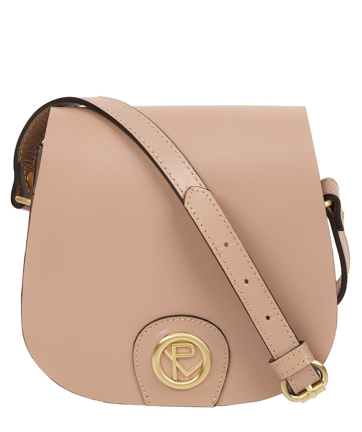 'Torver' Mini Blush Pink Leather Cross Body Bag