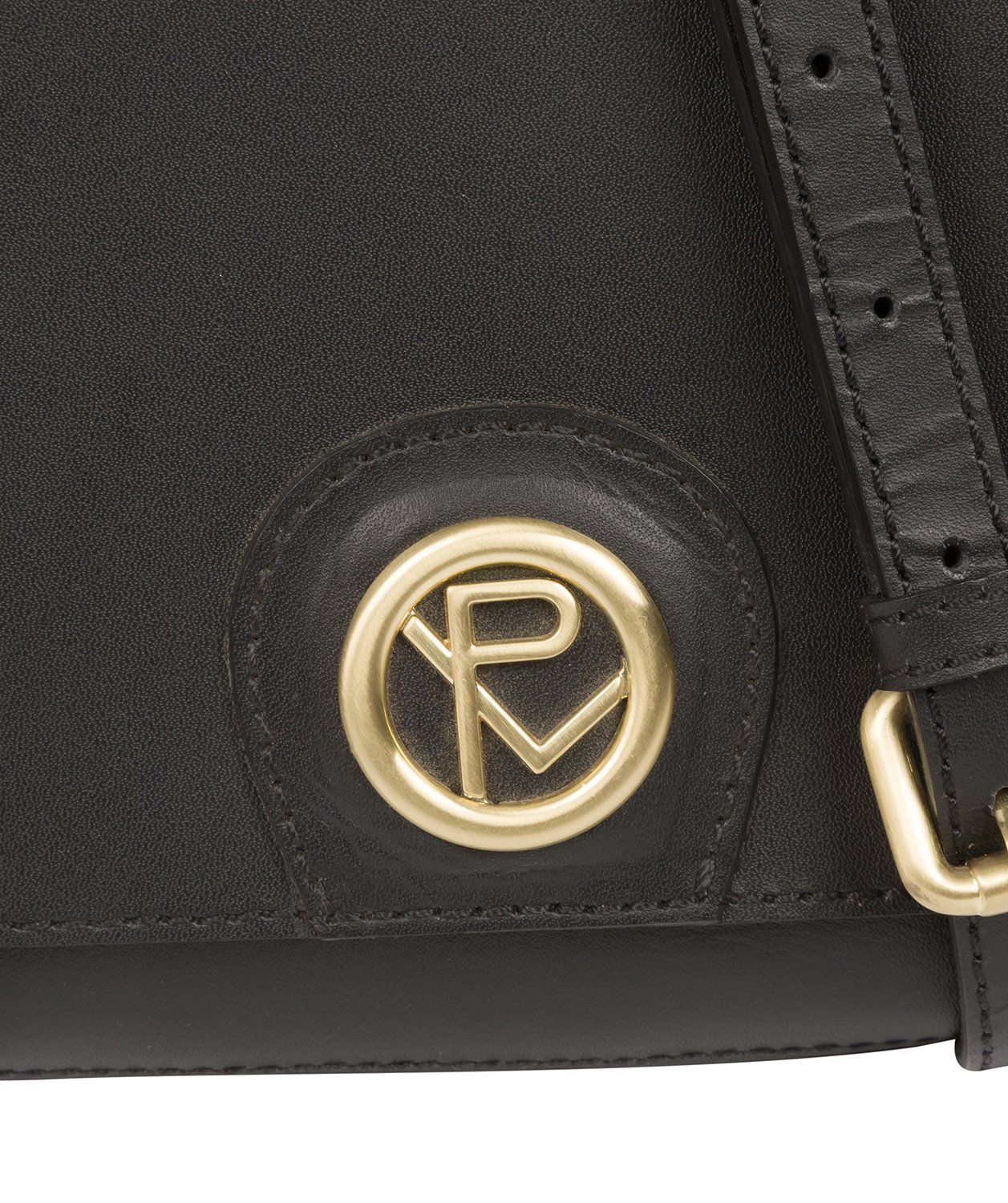 'Ennerdale' Black Leather Cross Body Clutch Bag