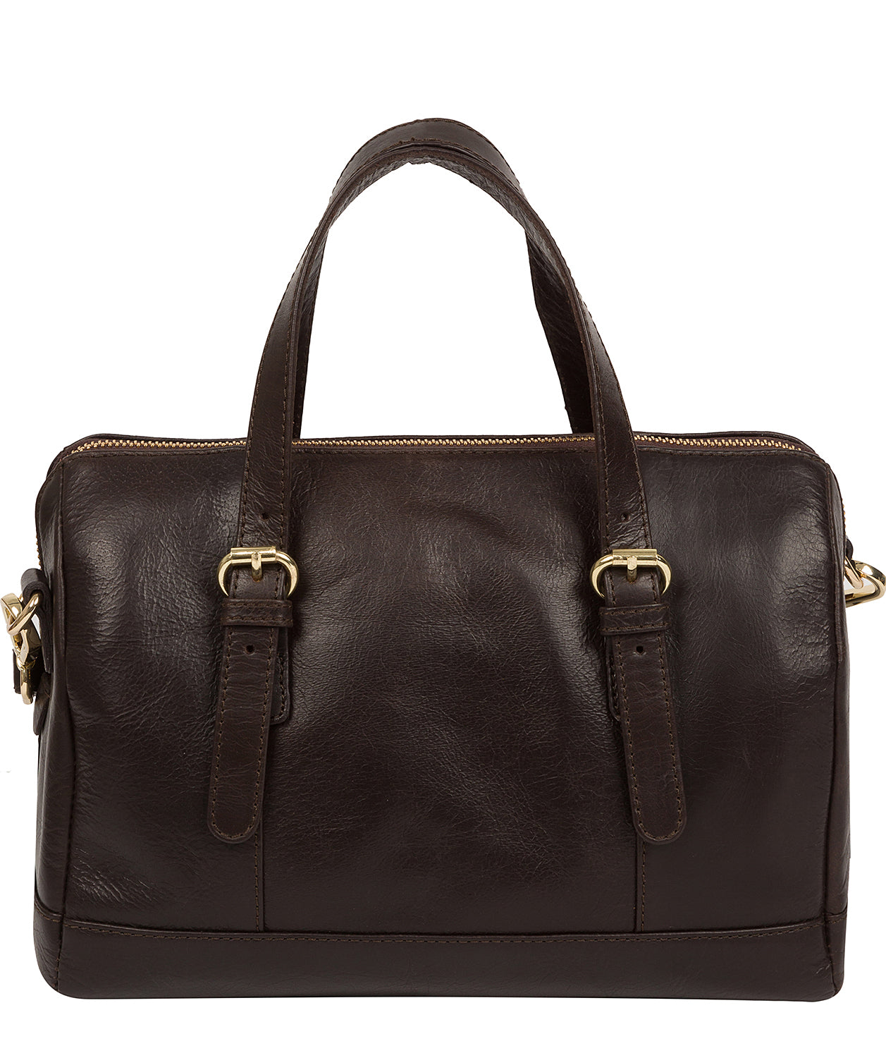 'Iris' Dark Brown Leather Handbag