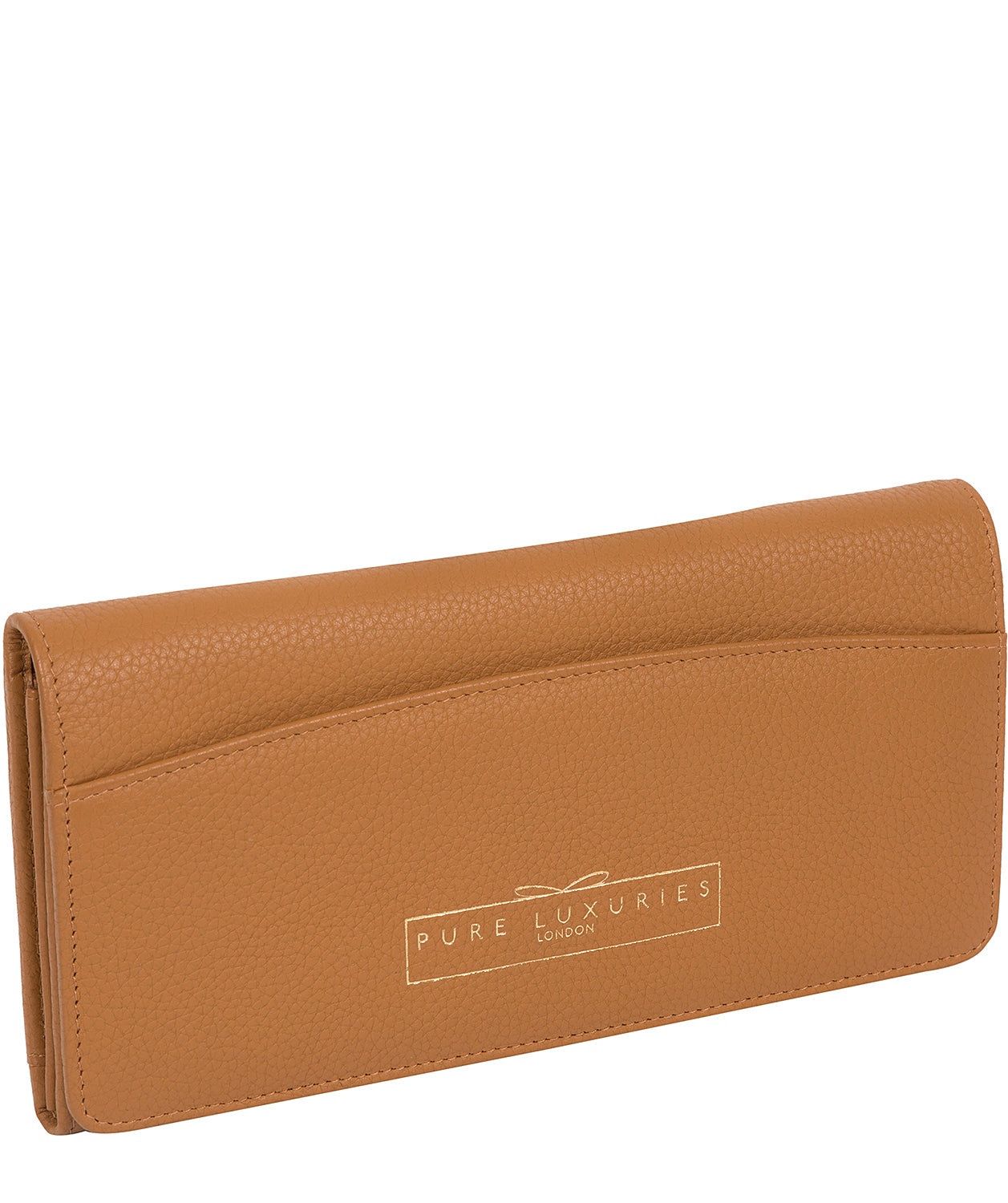 'Izabel' Tan Leather Purse