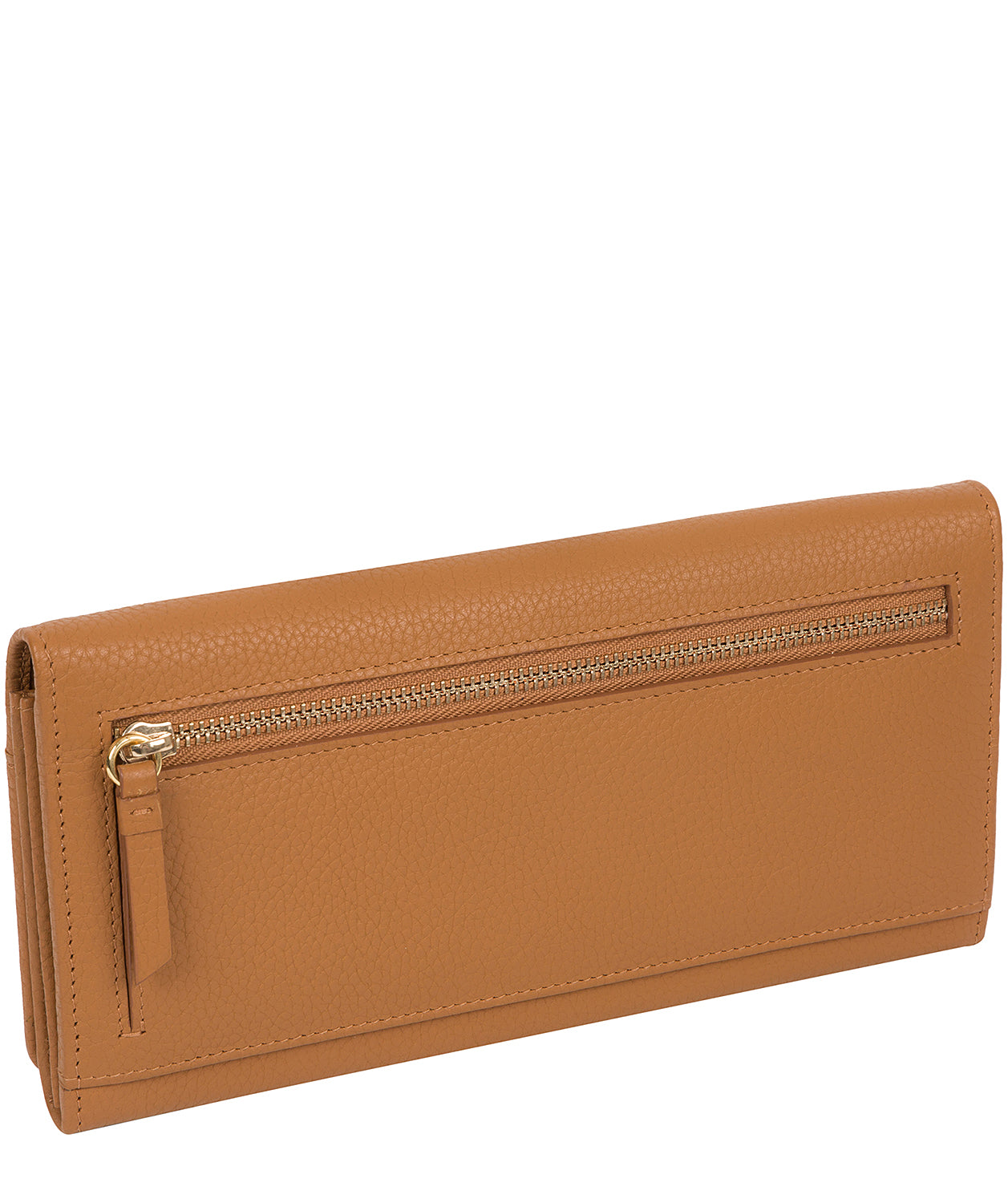 'Izabel' Tan Leather Purse