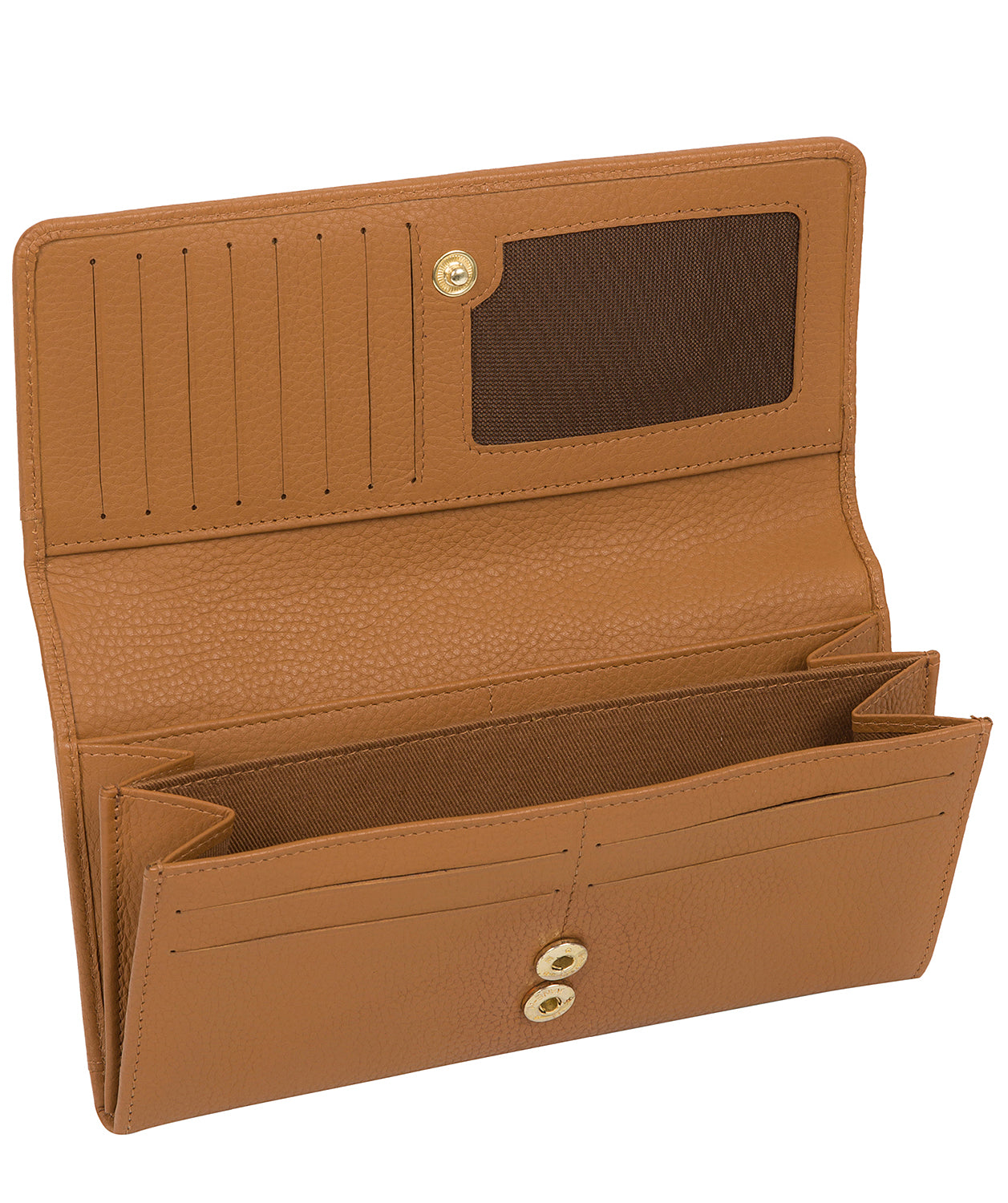 'Izabel' Tan Leather Purse