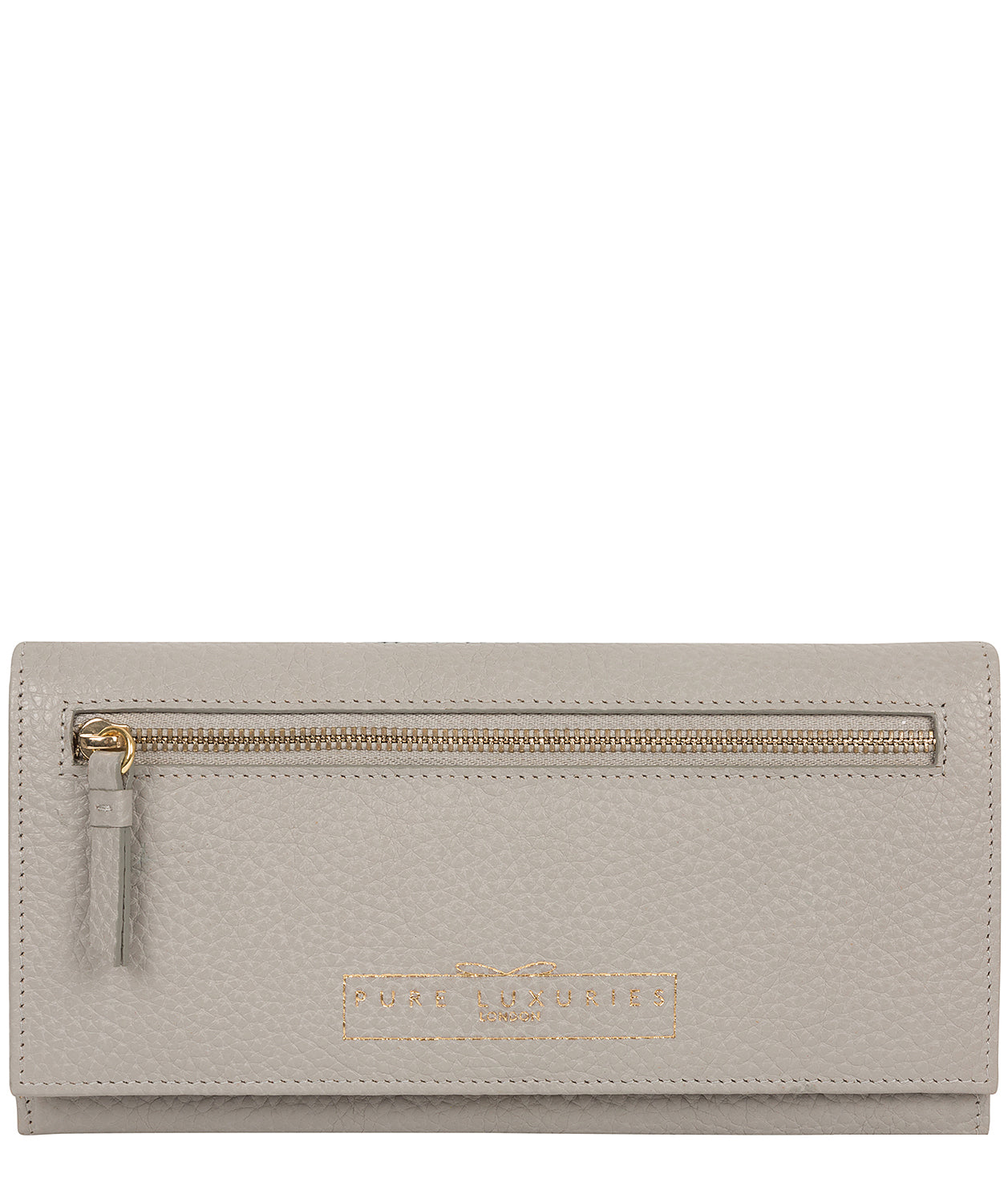 'Monika' Light Grey Leather Purse