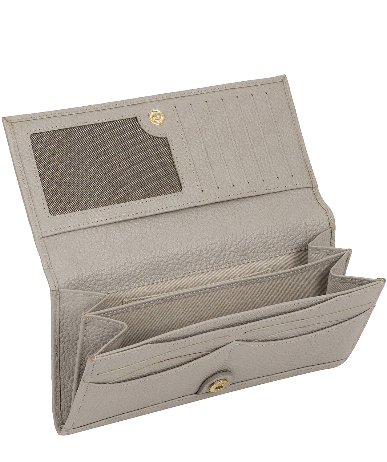 'Monika' Light Grey Leather Purse