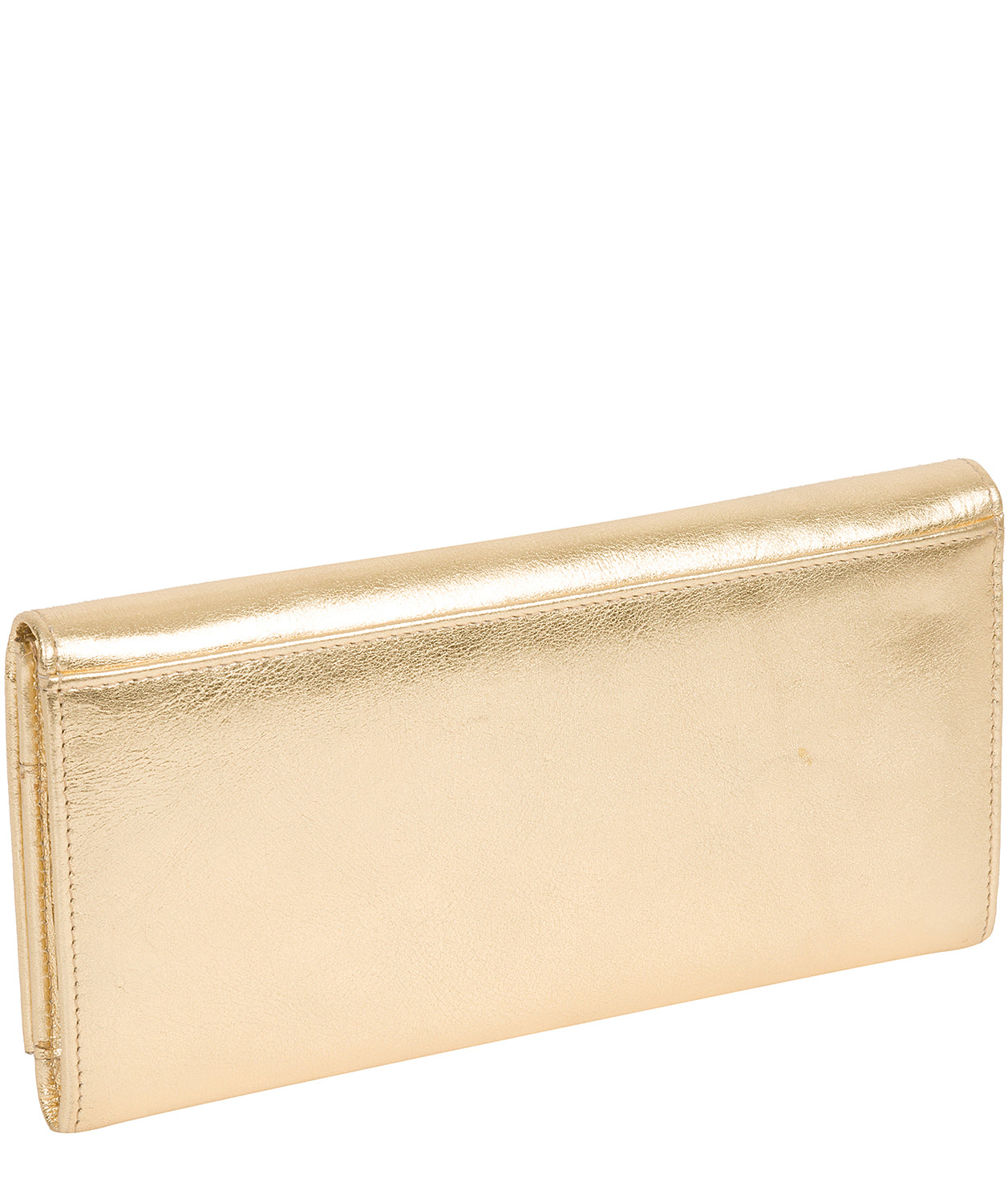 'Monika' Metallic Gold Leather Purse