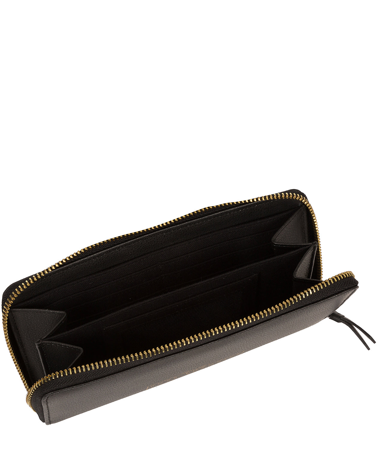 'Frieda' Jet Black Leather Purse