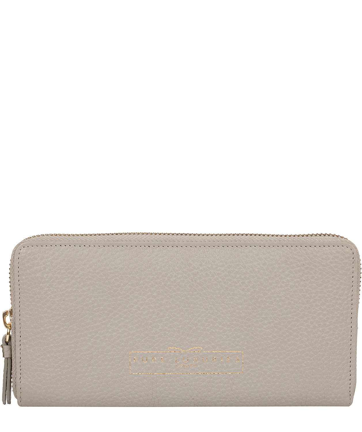 'Frieda' Light Grey Leather Purse