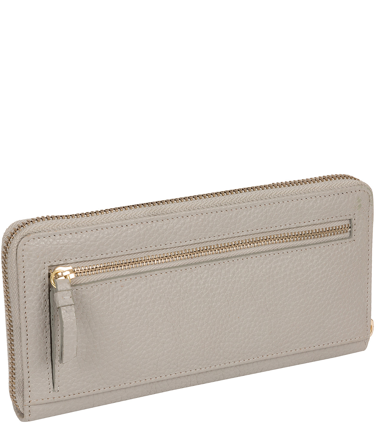 'Frieda' Light Grey Leather Purse